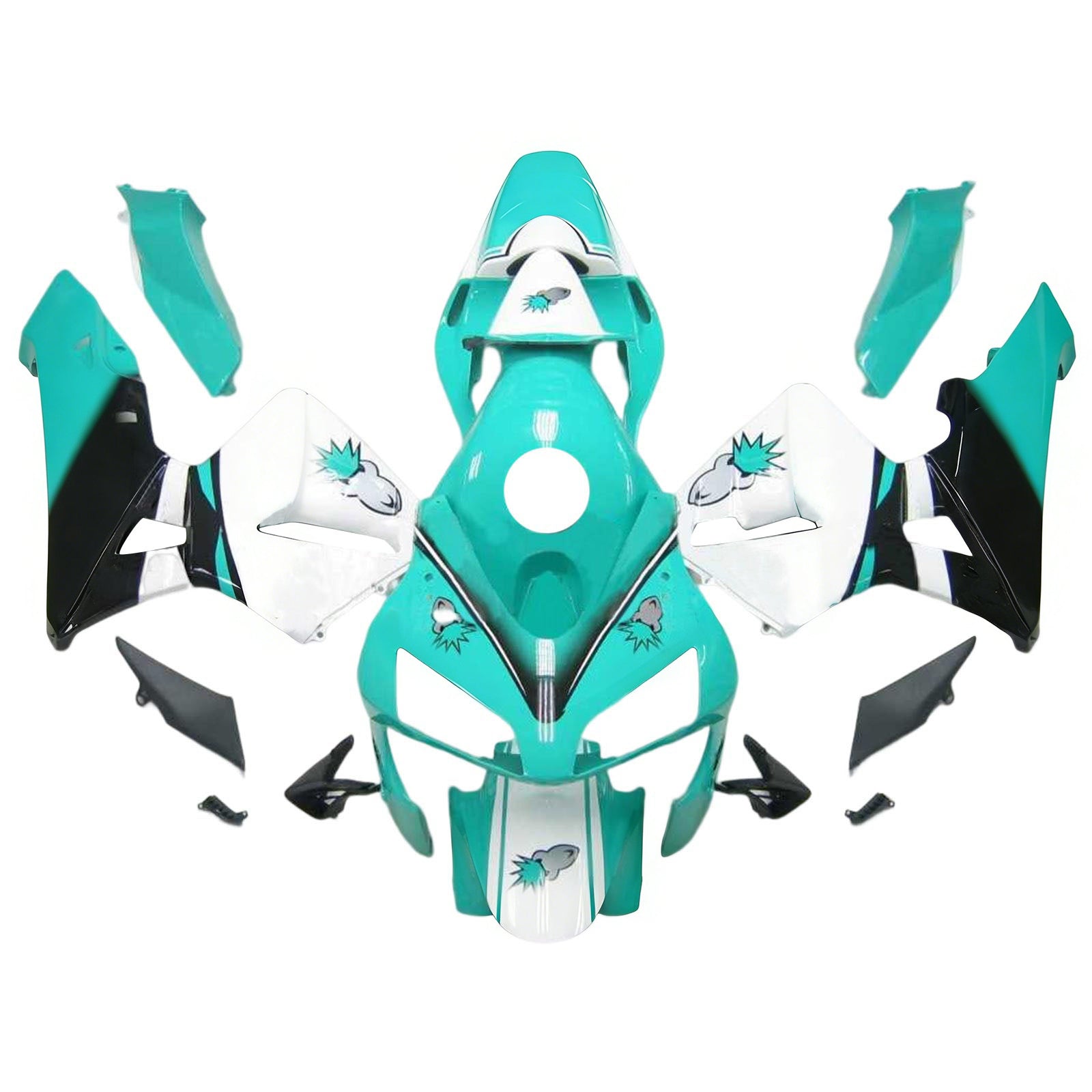 Kit de carénage par injection, carrosserie en plastique ABS pour Honda CBR600RR 2003-2004 F5