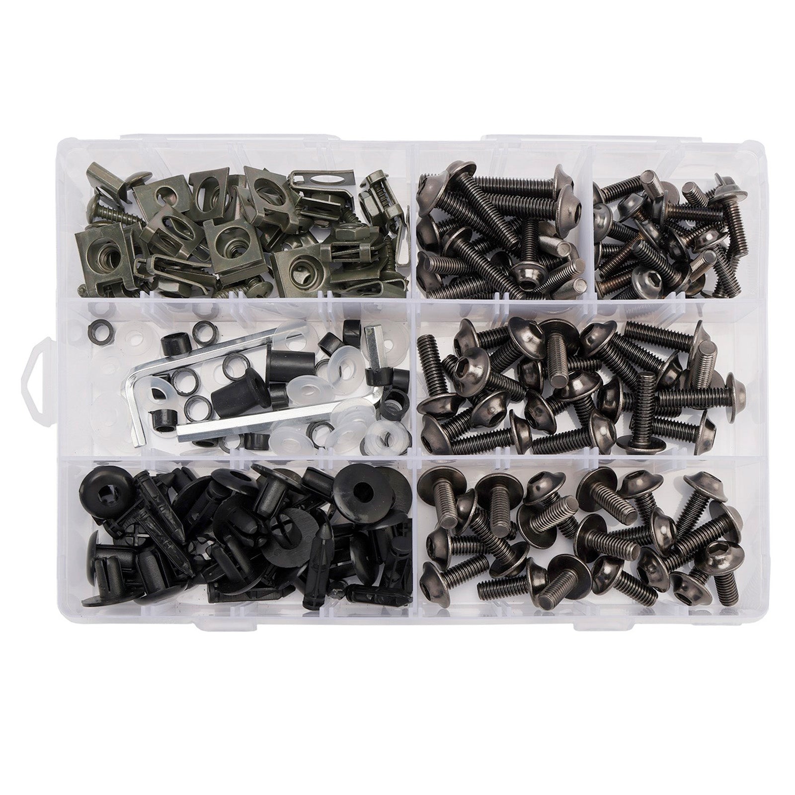 Kit de carénage injecté en plastique ABS compatible avec Kawasaki ER-6F Ninja650R 2017-2019
