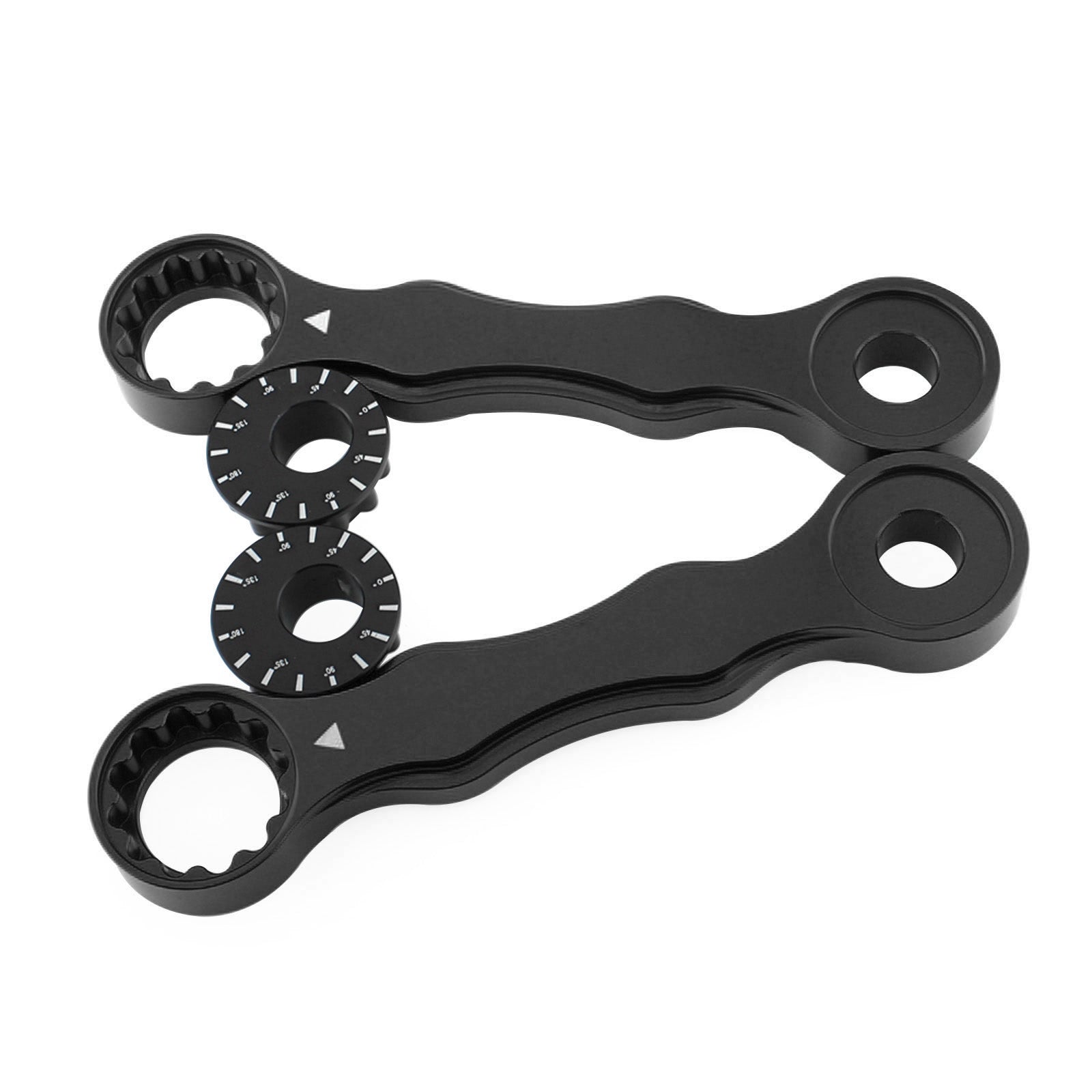 Kit de enlace de descenso ajustable para Suzuki DRZ400/E/S/SM 00-17 RM125/200 96-00 negro