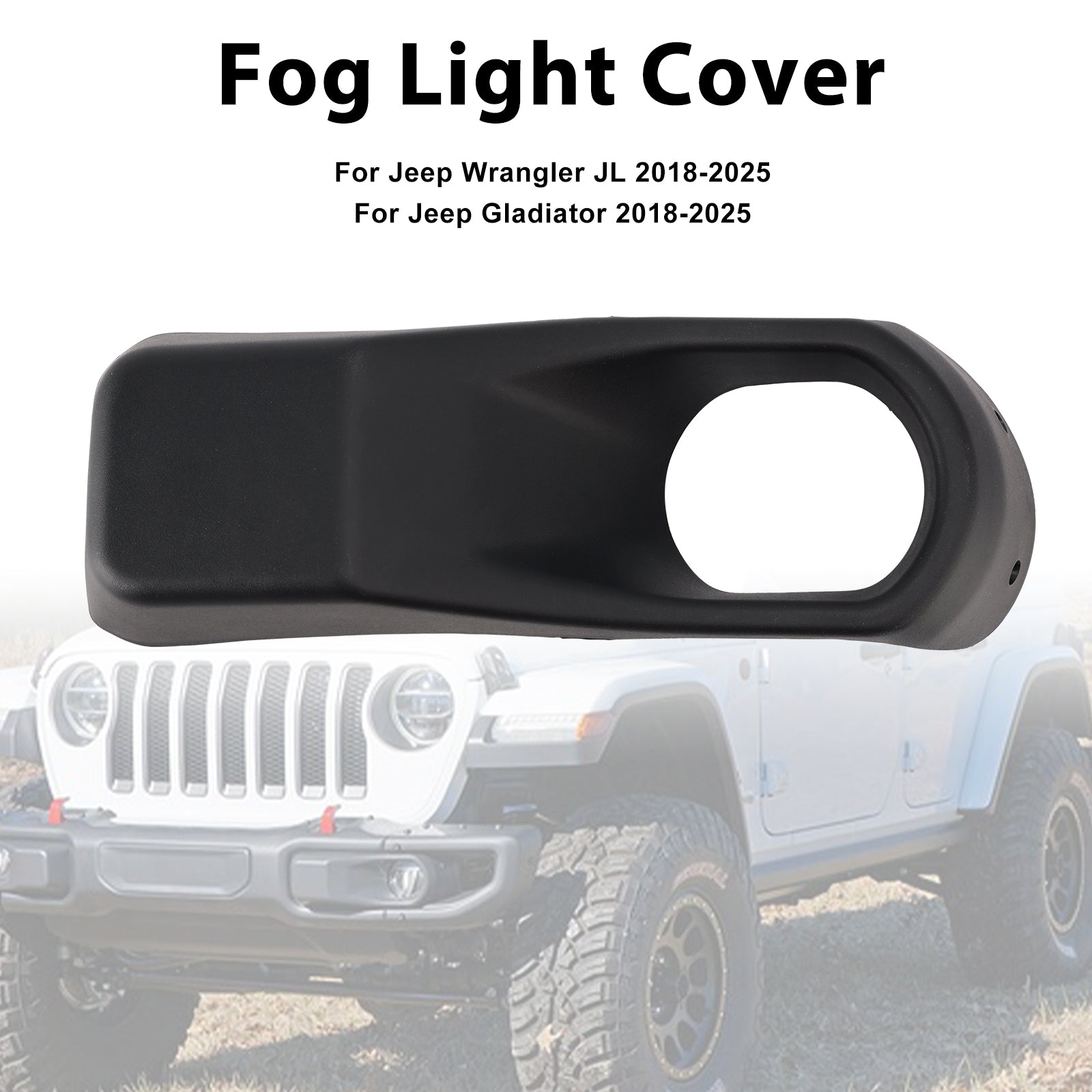 Garniture de feu antibrouillard droit pour Jeep Wrangler JL Gladiator 2018-2025 68295558AA