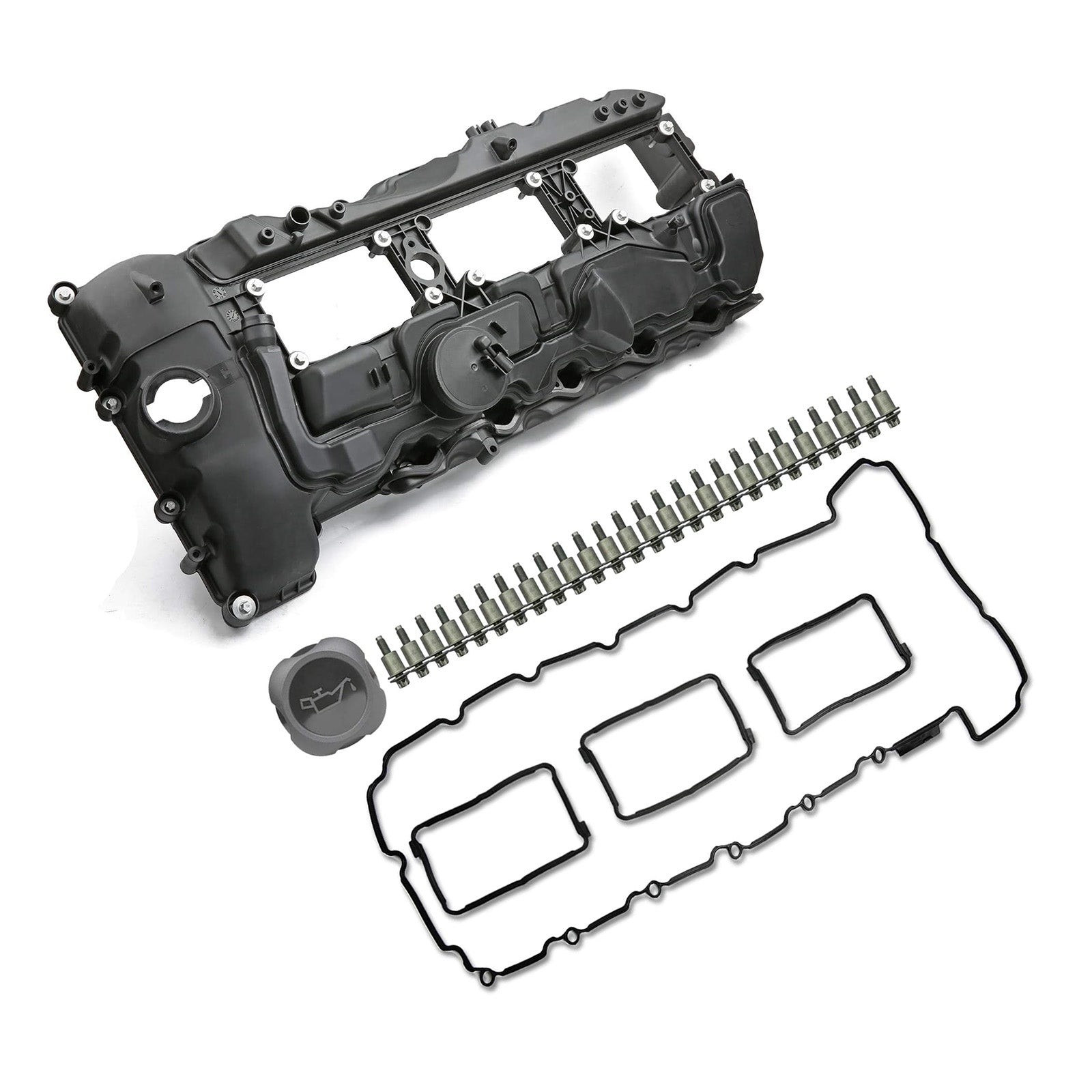 Couvercle de soupape de moteur BMW F20/F21 M135i LCI 3.0T N55B30 2015-2016 avec joint + capuchon 11127570292