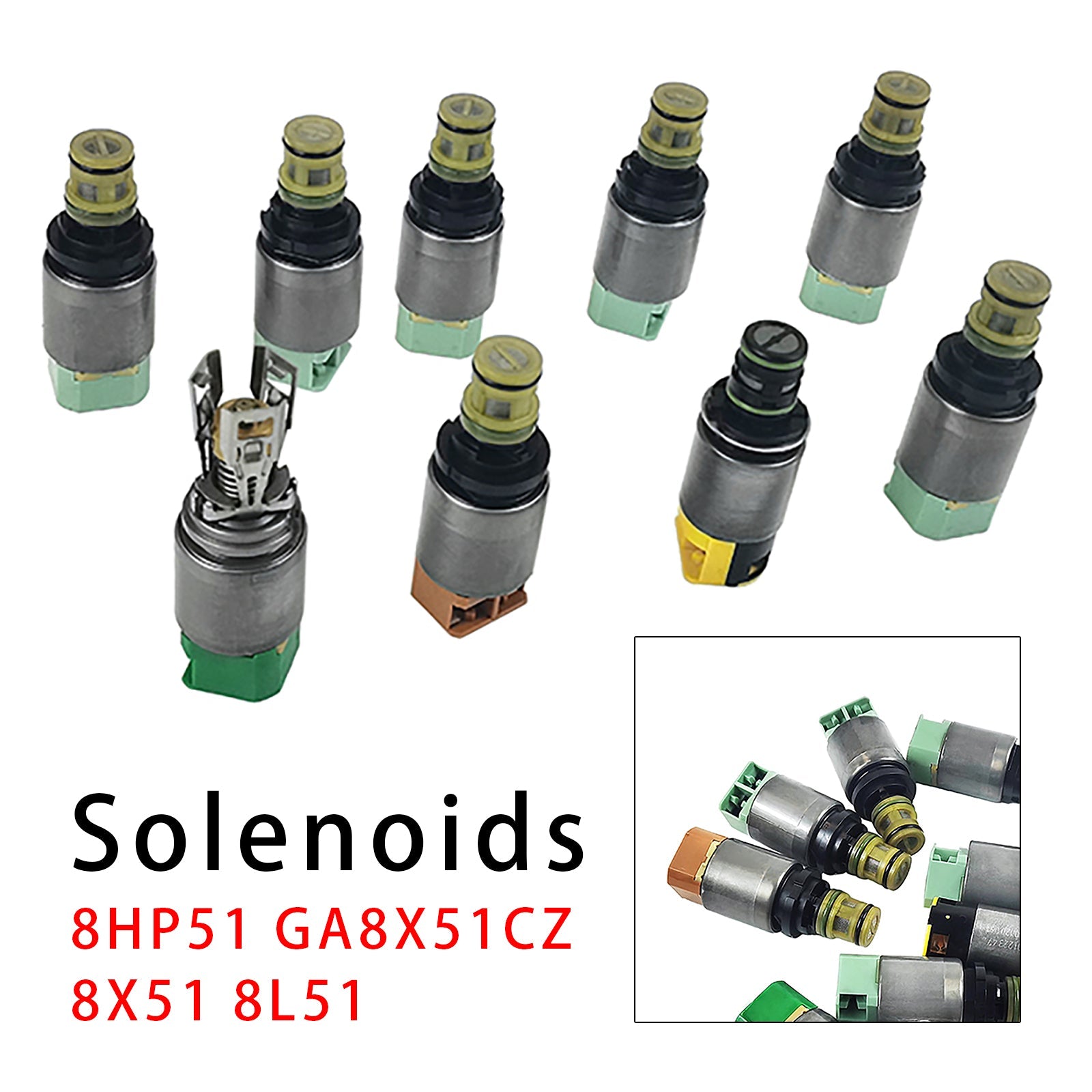 Kit de 9 solénoïdes de transmission à 8 vitesses 8X51 8L51 pour BMW X3M, X3 G01 et X4 G02