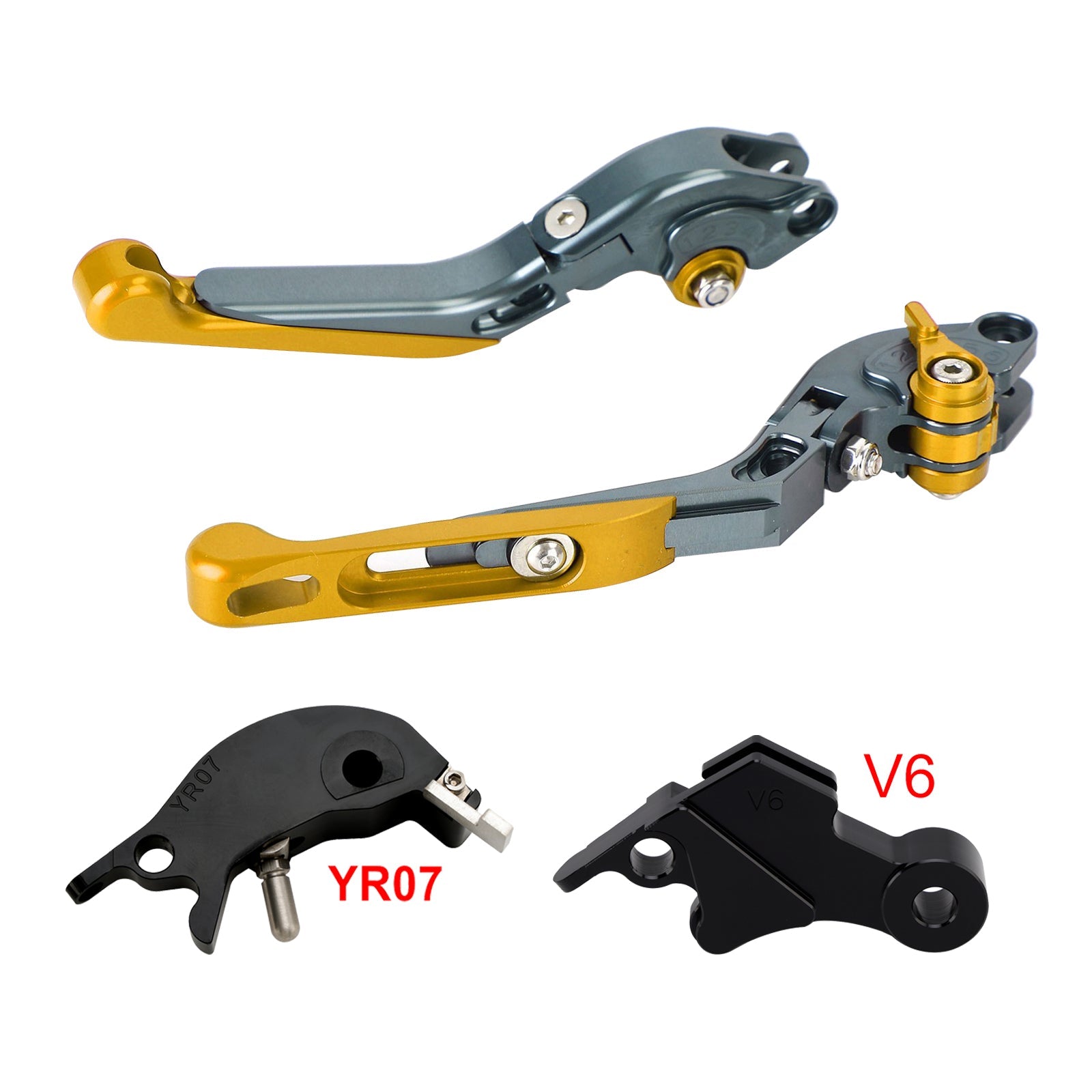 Levier de frein et d'embrayage réglable compatible avec YAMAHA XSR900 XSR900GP MT-09 2024-2025