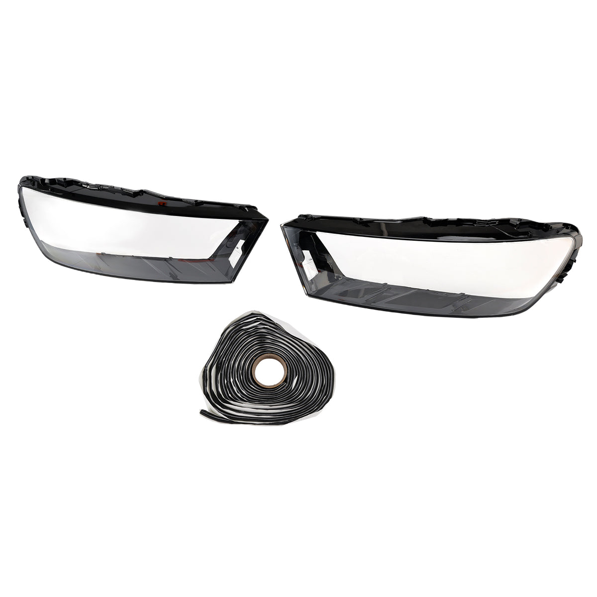 Paire Couvercle Verre Projecteur Auto LH+RH Coque Colle Pour Audi Q7 2016-2019