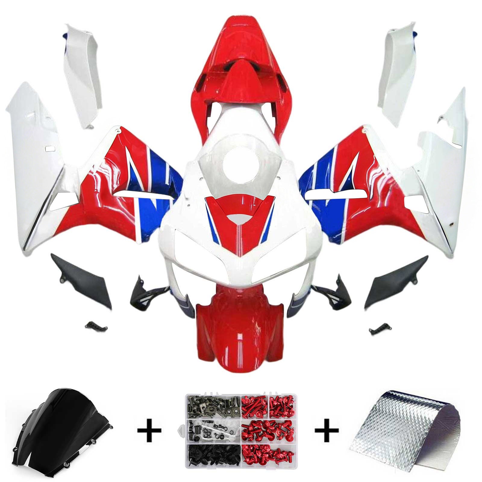 Kit de carénage par injection, carrosserie en plastique ABS pour Honda CBR600RR 2003-2004 F5