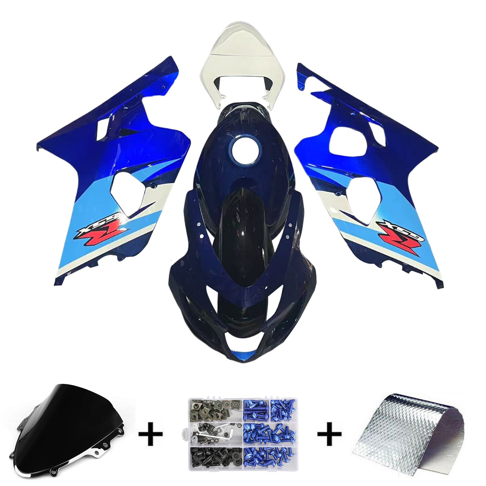 Kit di carenatura in plastica ABS per Suzuki GSXR 600/750 2004-2005 K4