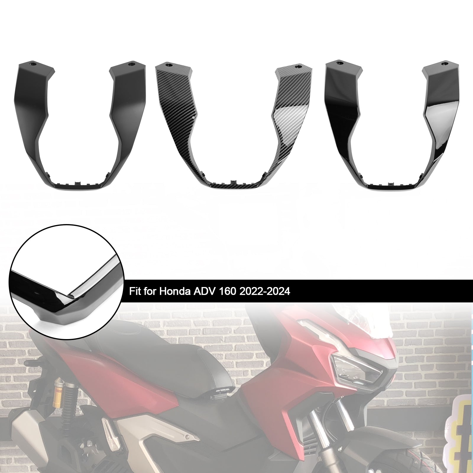 2023-2024 Honda ADV 160 Rider Owiewka środkowa kierownicy, dolna osłona