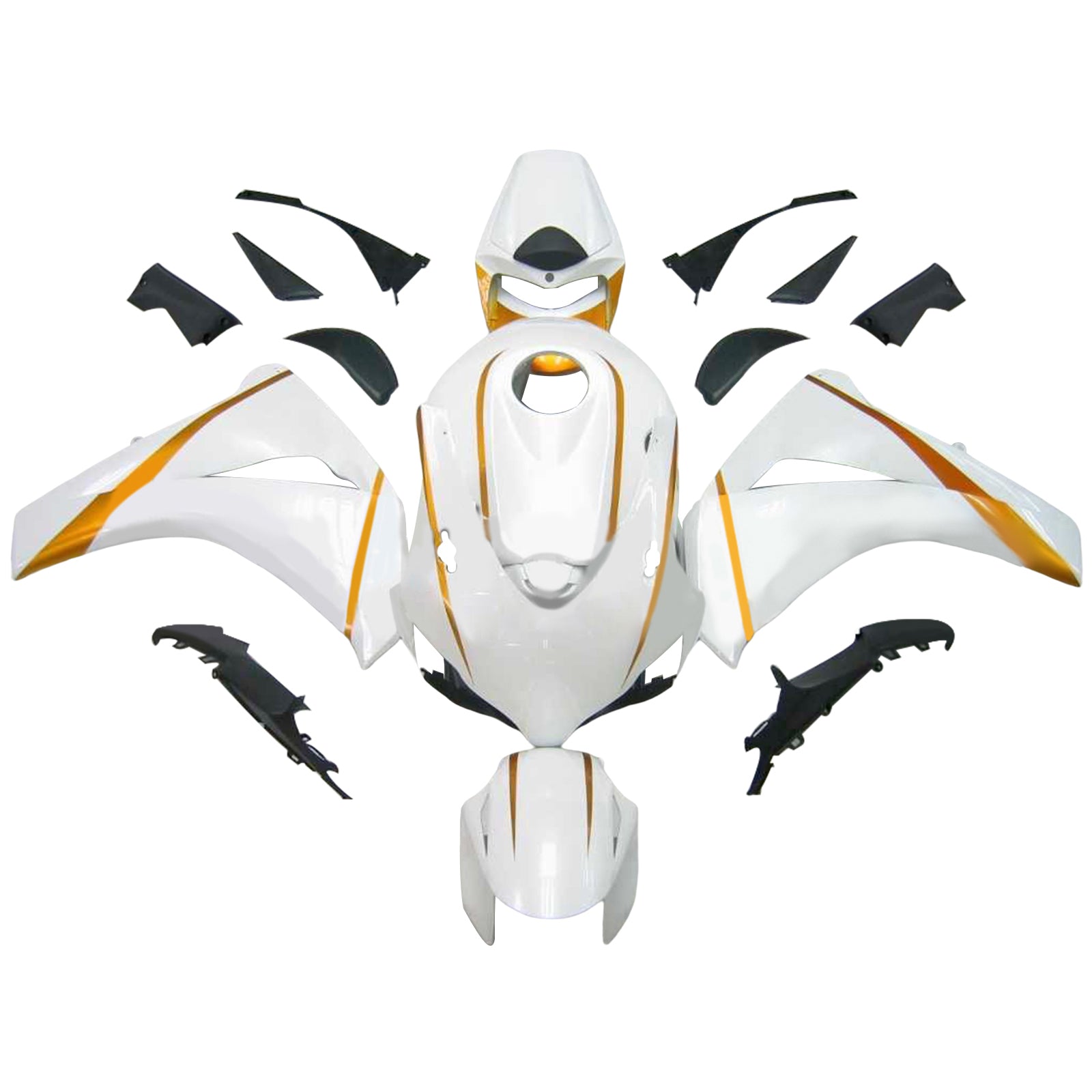 Kit de carénage injecté en plastique ABS pour Honda CBR1000RR 2008-2011