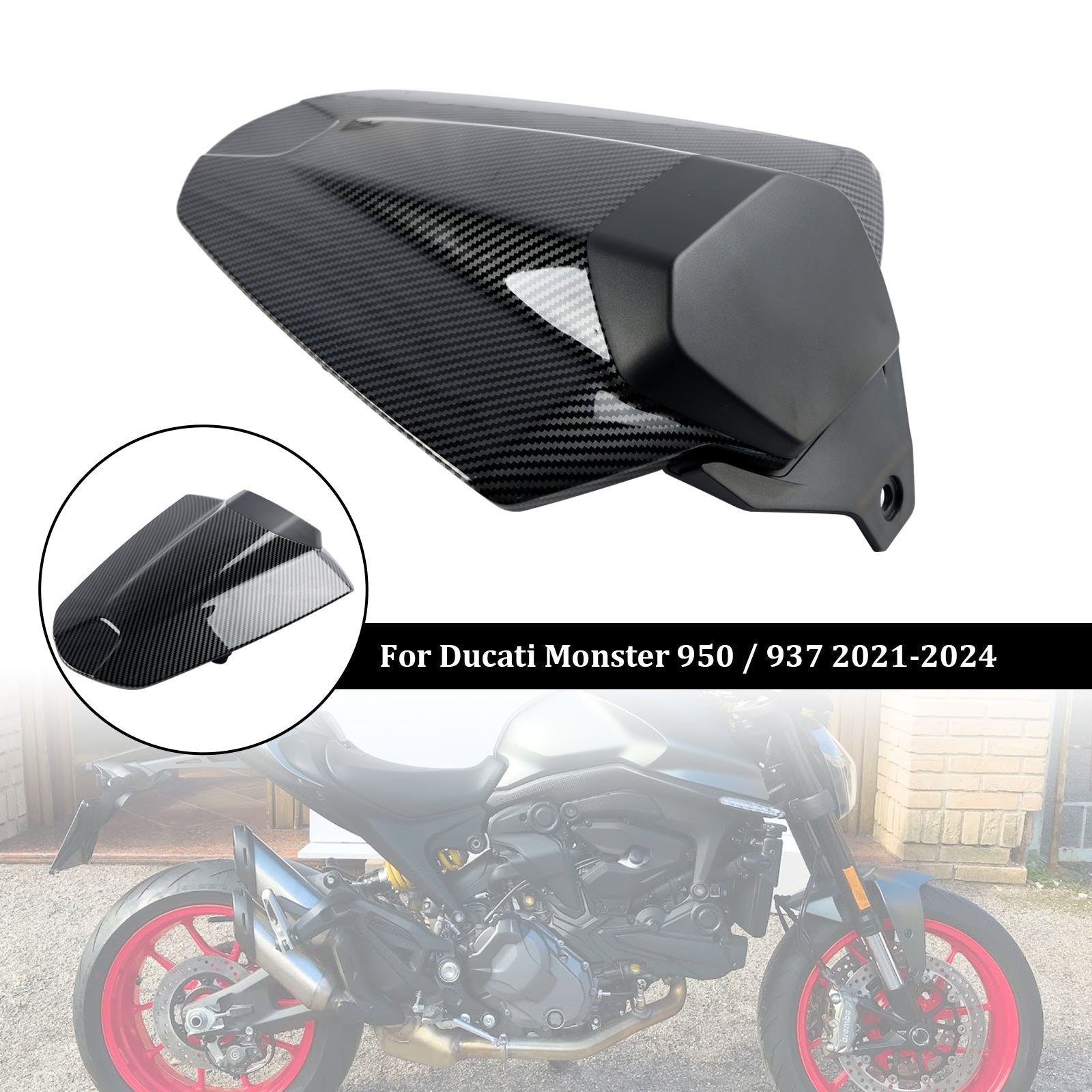 Capot de carénage de couvercle de siège arrière pour Ducati Monster 950 937 2021-2024