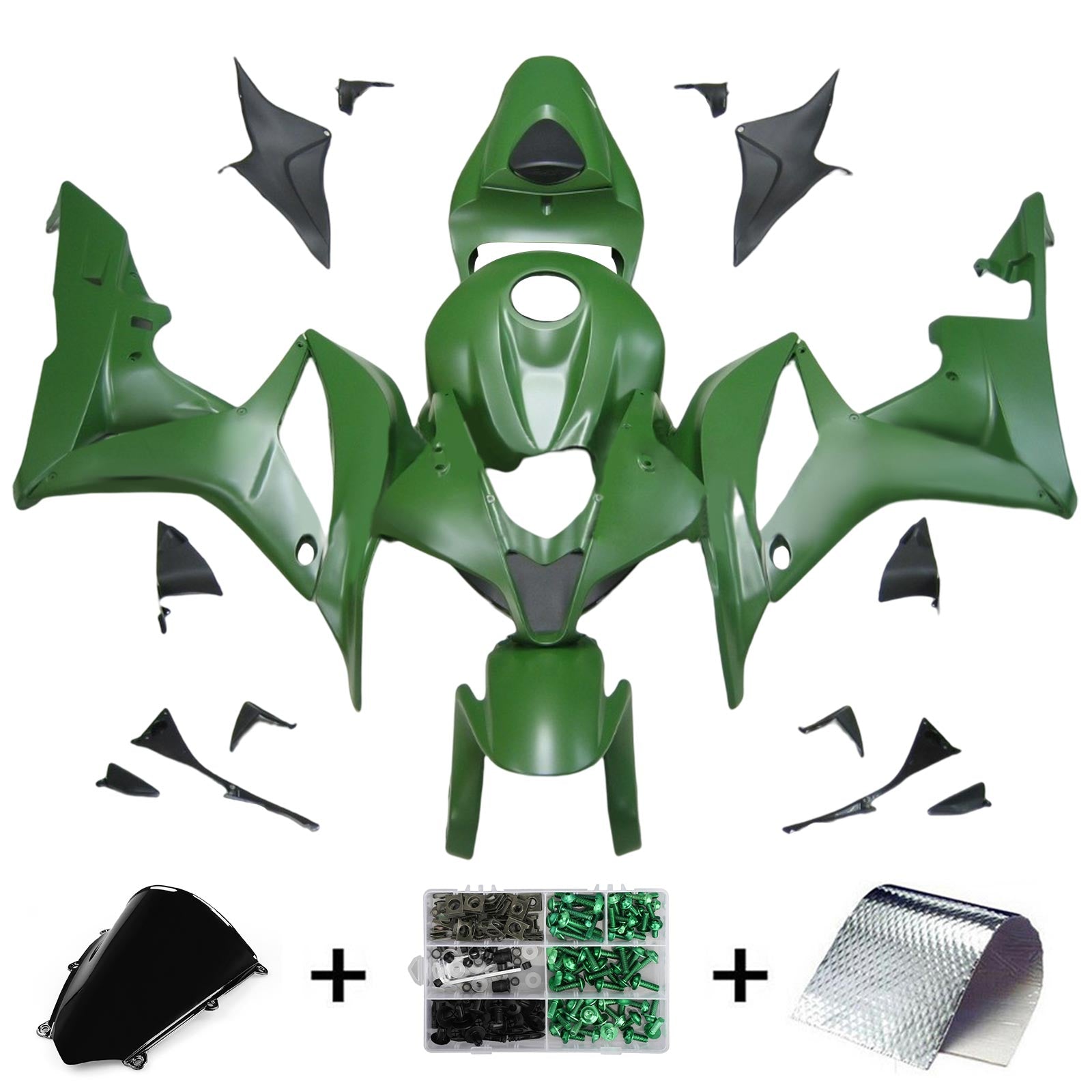 Kit de carénage par injection, carrosserie en plastique ABS pour Honda CBR600RR 2007-2008 F5