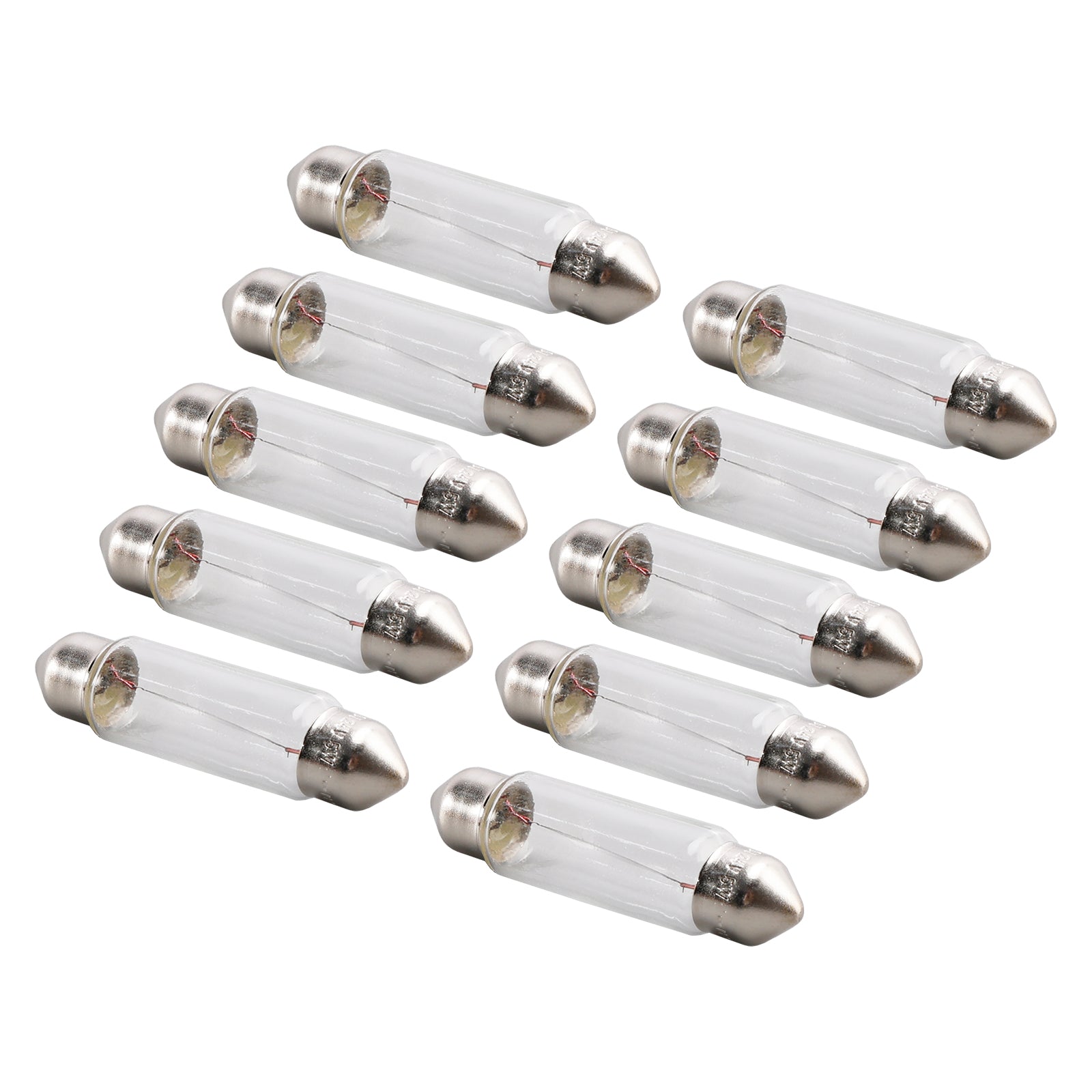 Lot de 10 ampoules tubulaires pour éclairage de voiture C5W SV8.5 41 mm 6424 24 V 5 W pour OSRAM
