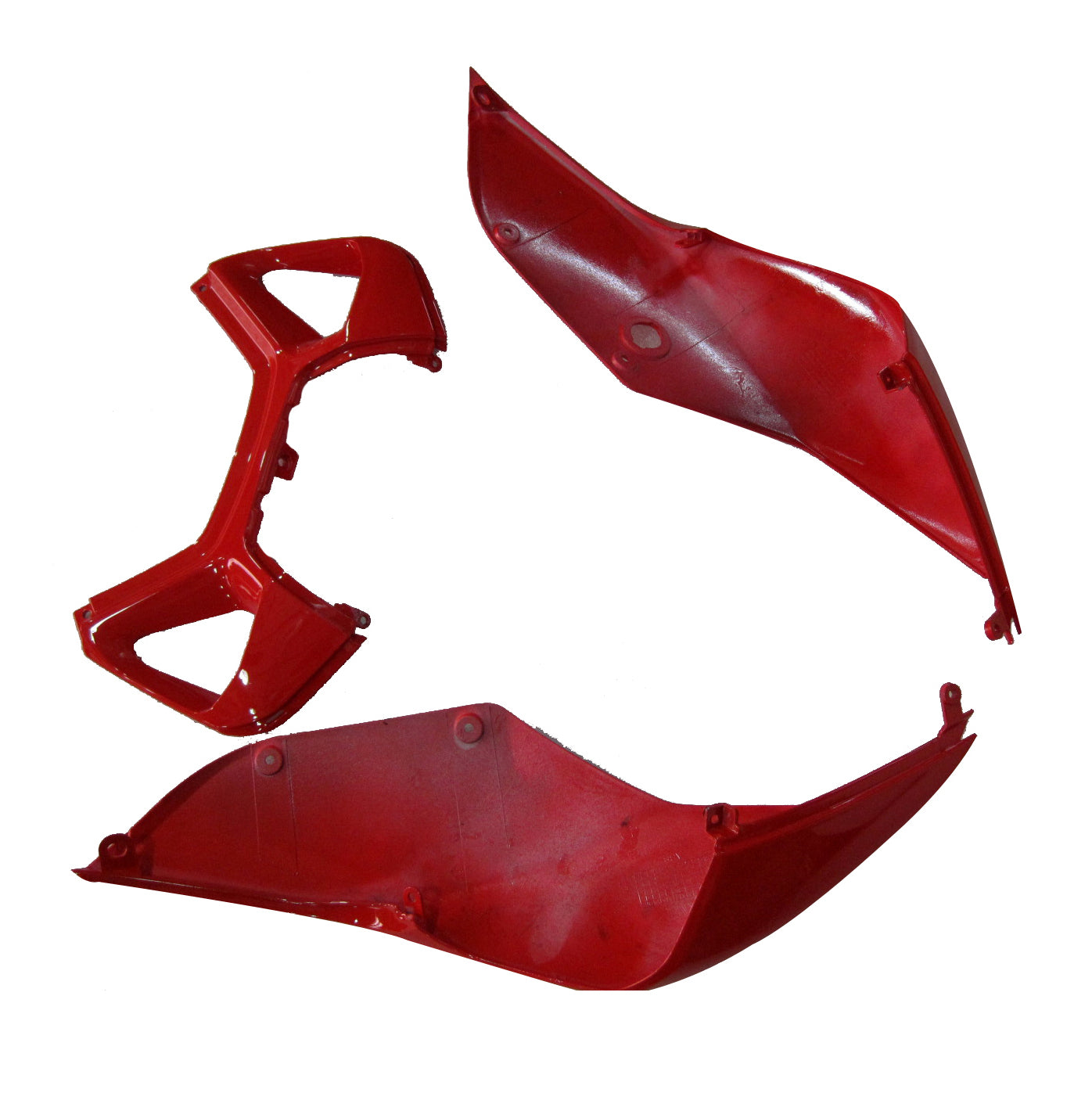 Kit de carénage en plastique moulé par injection rouge et blanc pour Ducati 1199/899 2012-2014