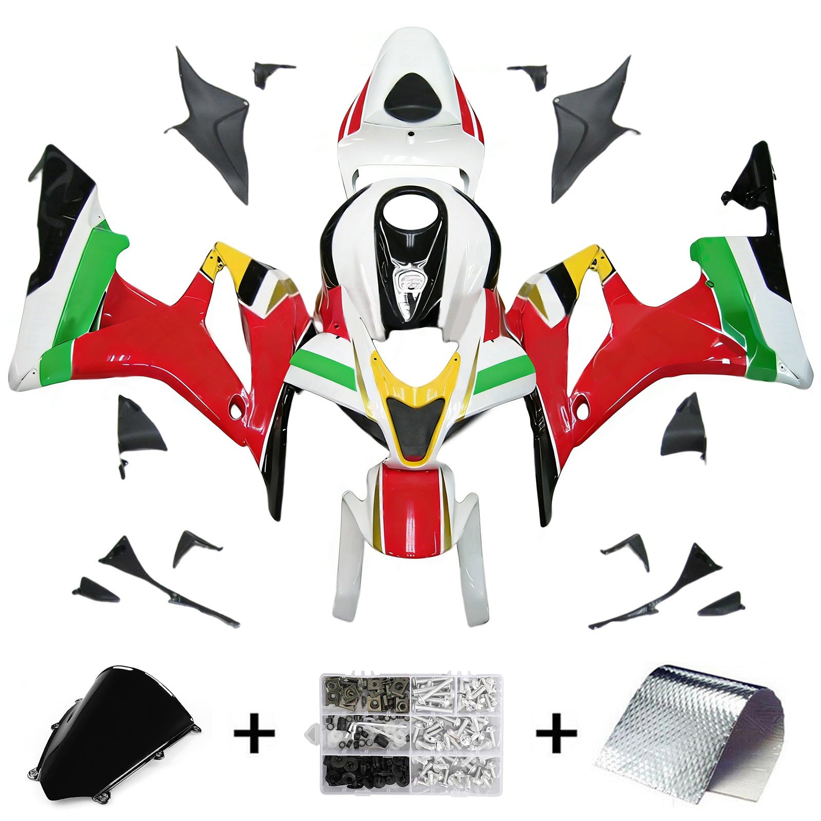Kit de carénage à injection en plastique ABS pour Honda CBR600RR 2007-2008 F5