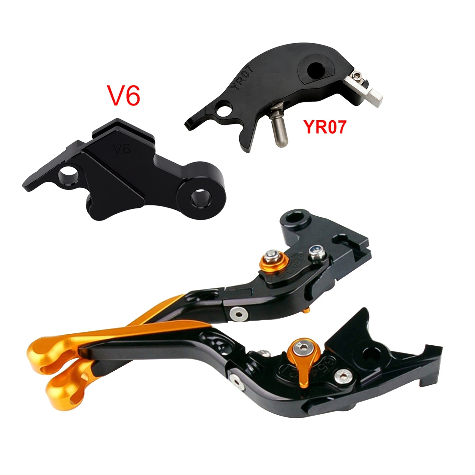 Levier de frein et d'embrayage réglable compatible avec YAMAHA XSR900 XSR900GP MT-09 MT-09SP 24-25