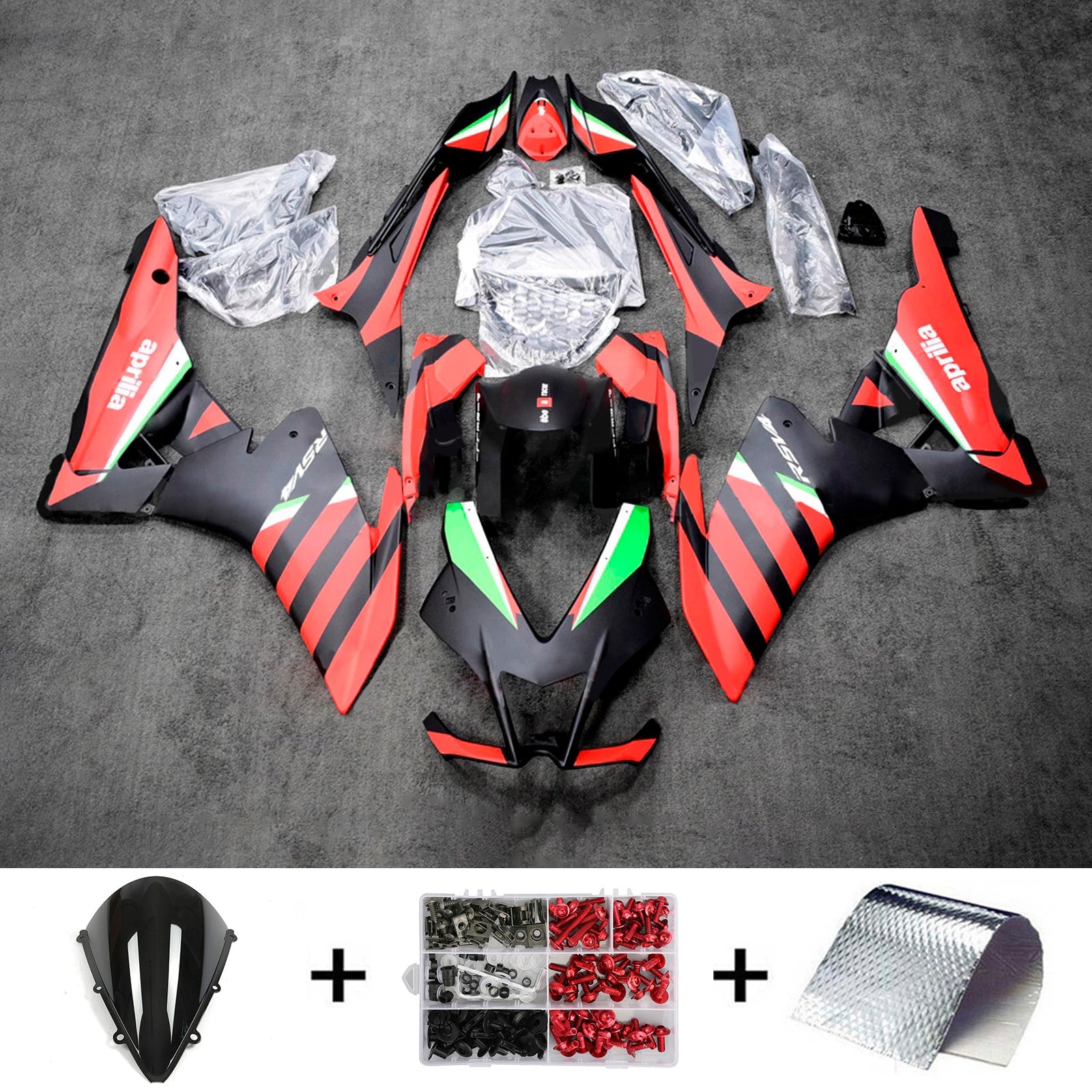 Kit de carénage d'injection Aprilia RSV4 1000 2009-2015 Carrosserie Plastique ABS