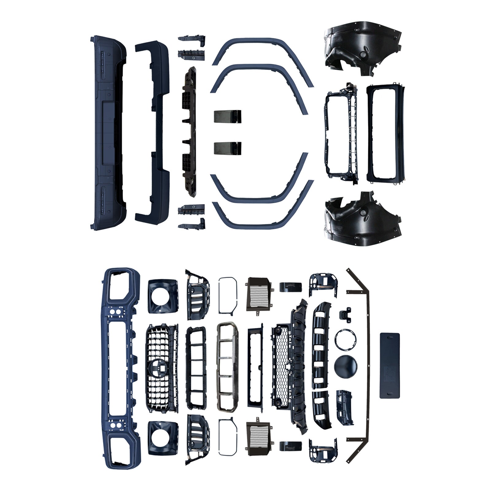 Kit carrosserie style AMG pour Mercedes-Benz W464 (2019-2023) et W465 (mise à niveau vers G63).