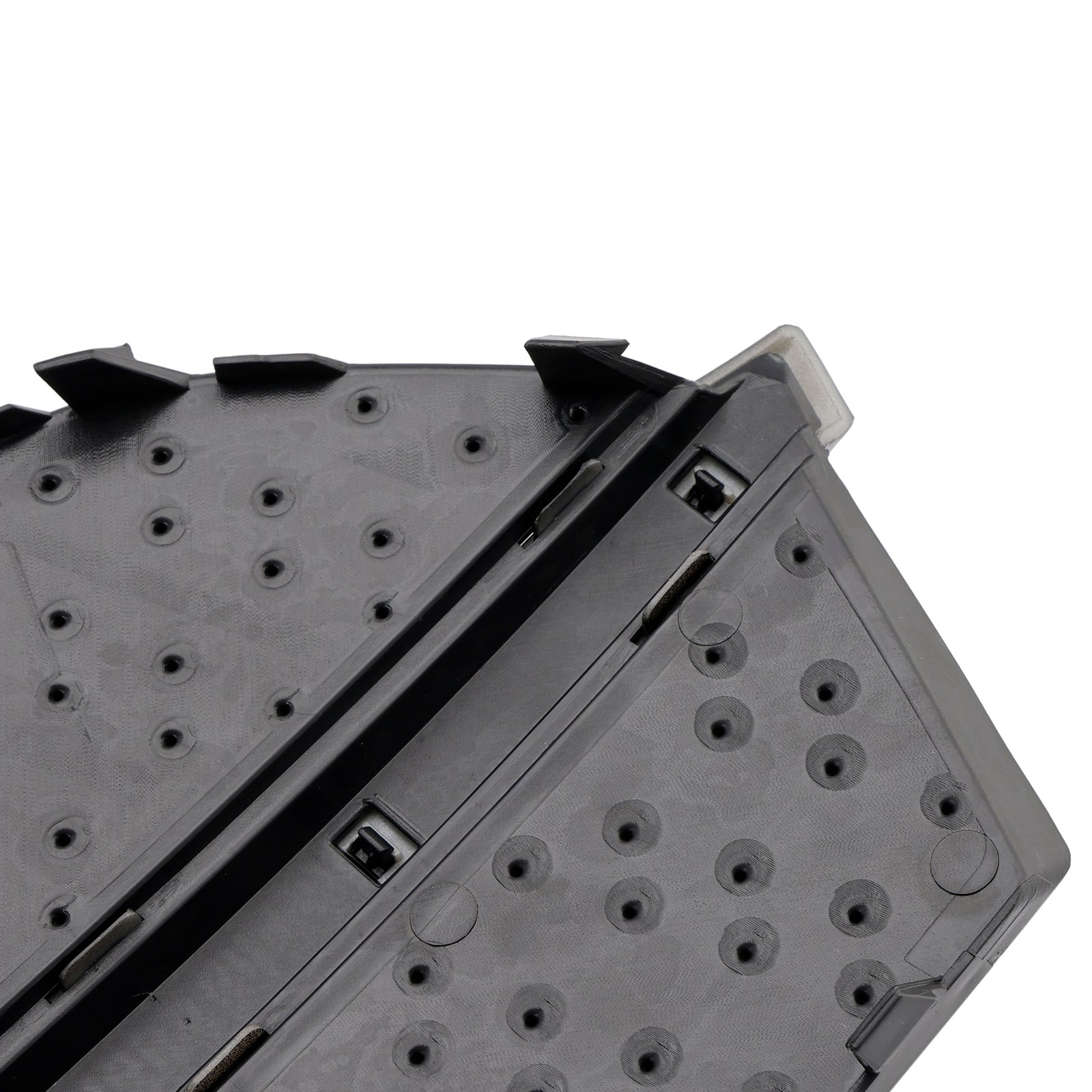 Caches de phares antibrouillard avant style nid d'abeille pour Audi Q3 RSQ3 2013-2015, noir brillant