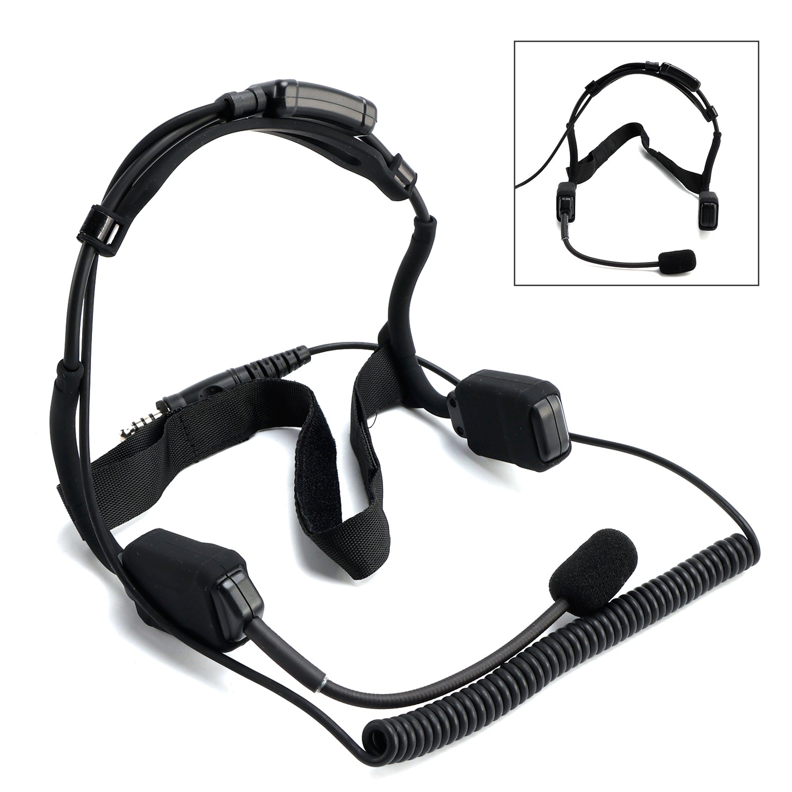 Casque audio tactique à crochet d'oreille 7.1-C9 Advanced avec fixation arrière et prise surdimensionnée