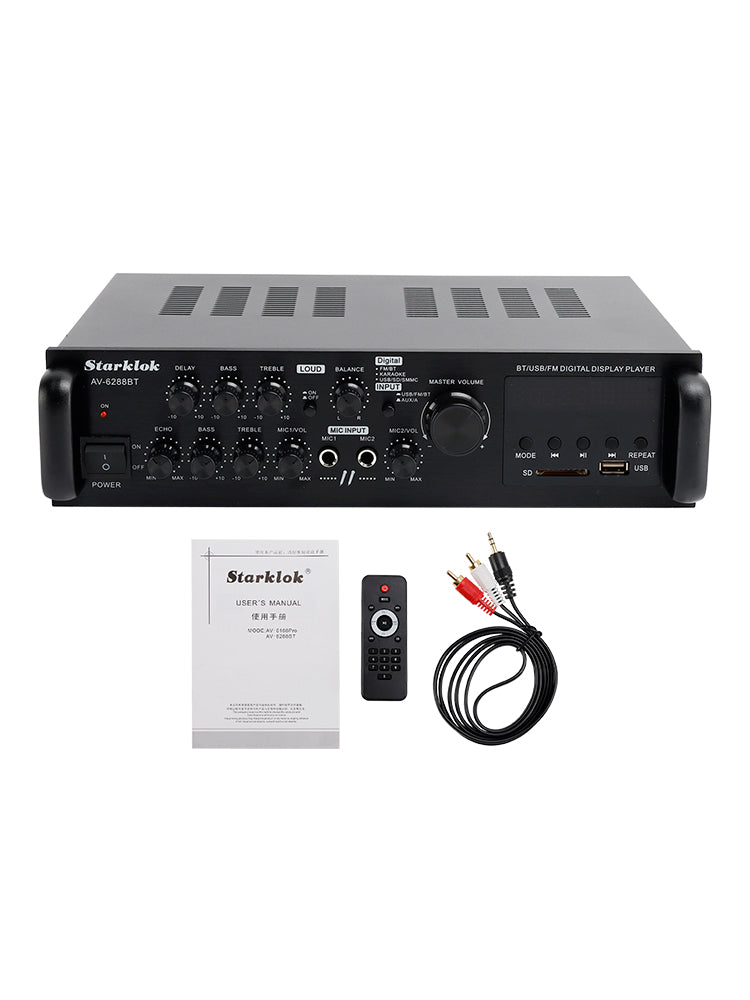 Amplificateur 5 canaux 2500 W HiFi Stéréo AV Surround SD FM Home Cinéma