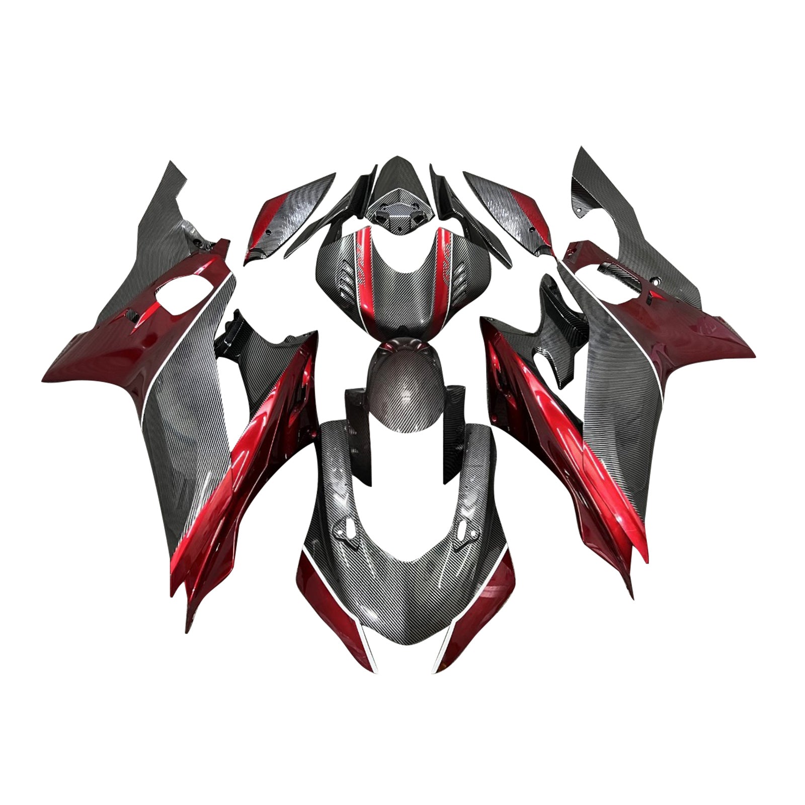 Kit carenatura iniezione, carrozzeria in plastica ABS per Yamaha YZF-R6 2017-2023