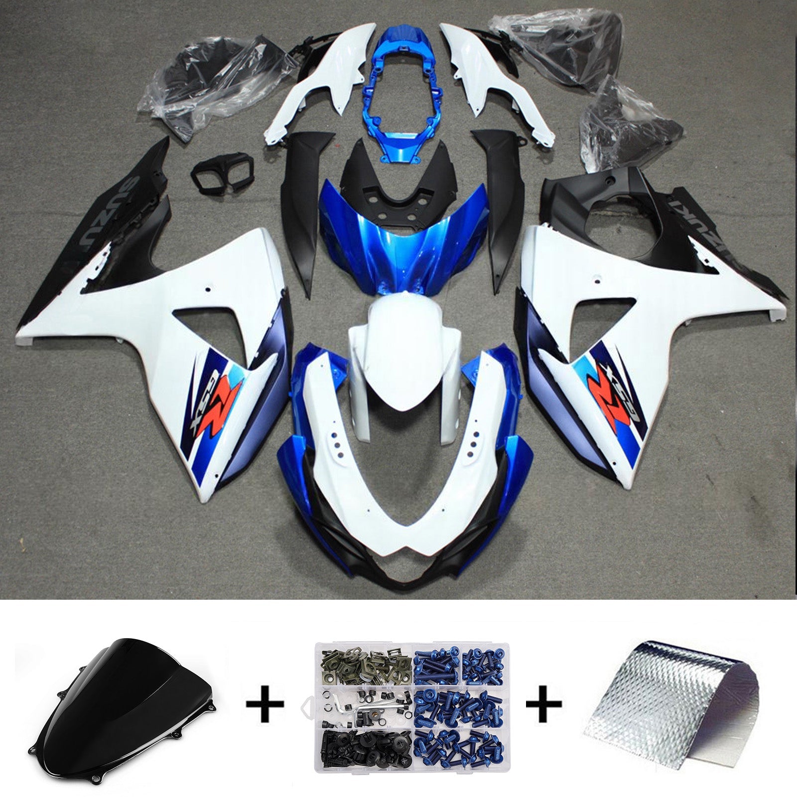 Kit de carénage injecté en plastique ABS pour Suzuki GSXR1000 2009-2016 K9