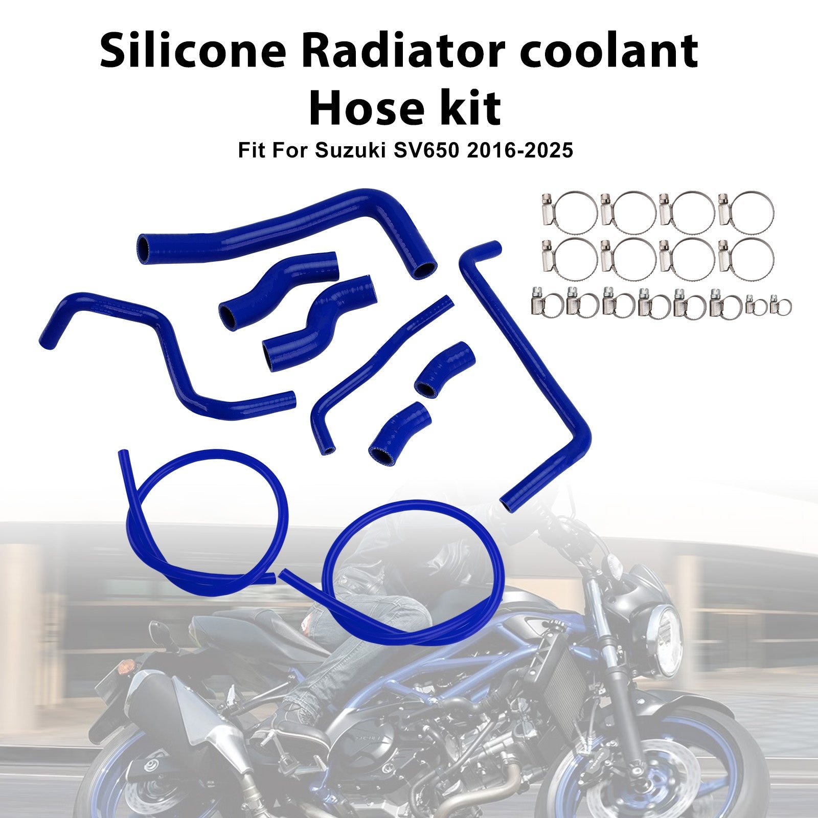 Durite de refroidissement en silicone pour radiateur Suzuki SV 650 (2016-2025)