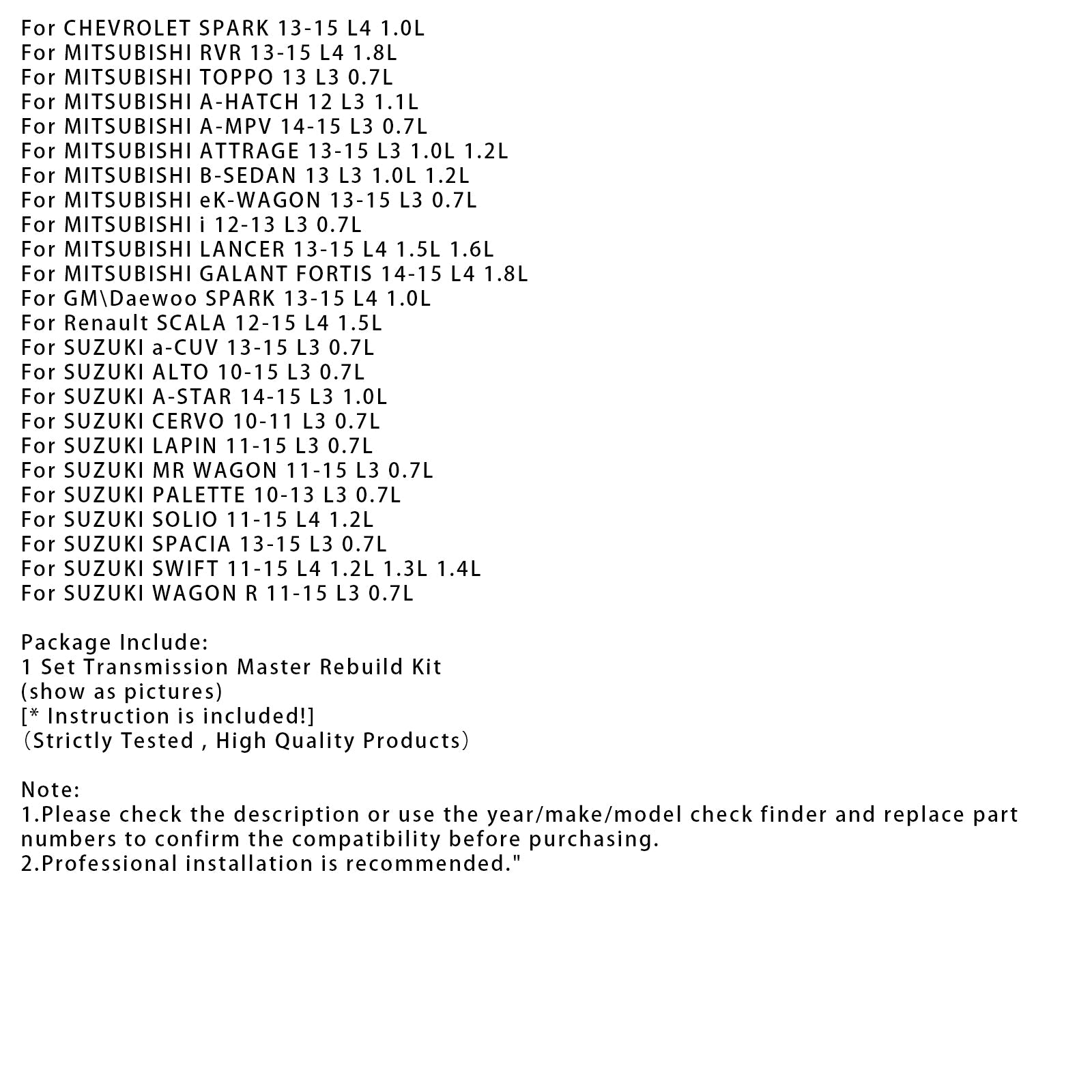 Compatibele Suzuki Swift 2011-2015-master-cilinderrolreconstructiekit