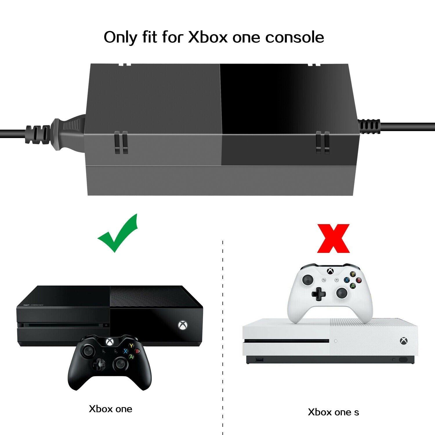 Adaptador de corriente Xbox One versión europea - 135W 10.83A con cable de alimentación