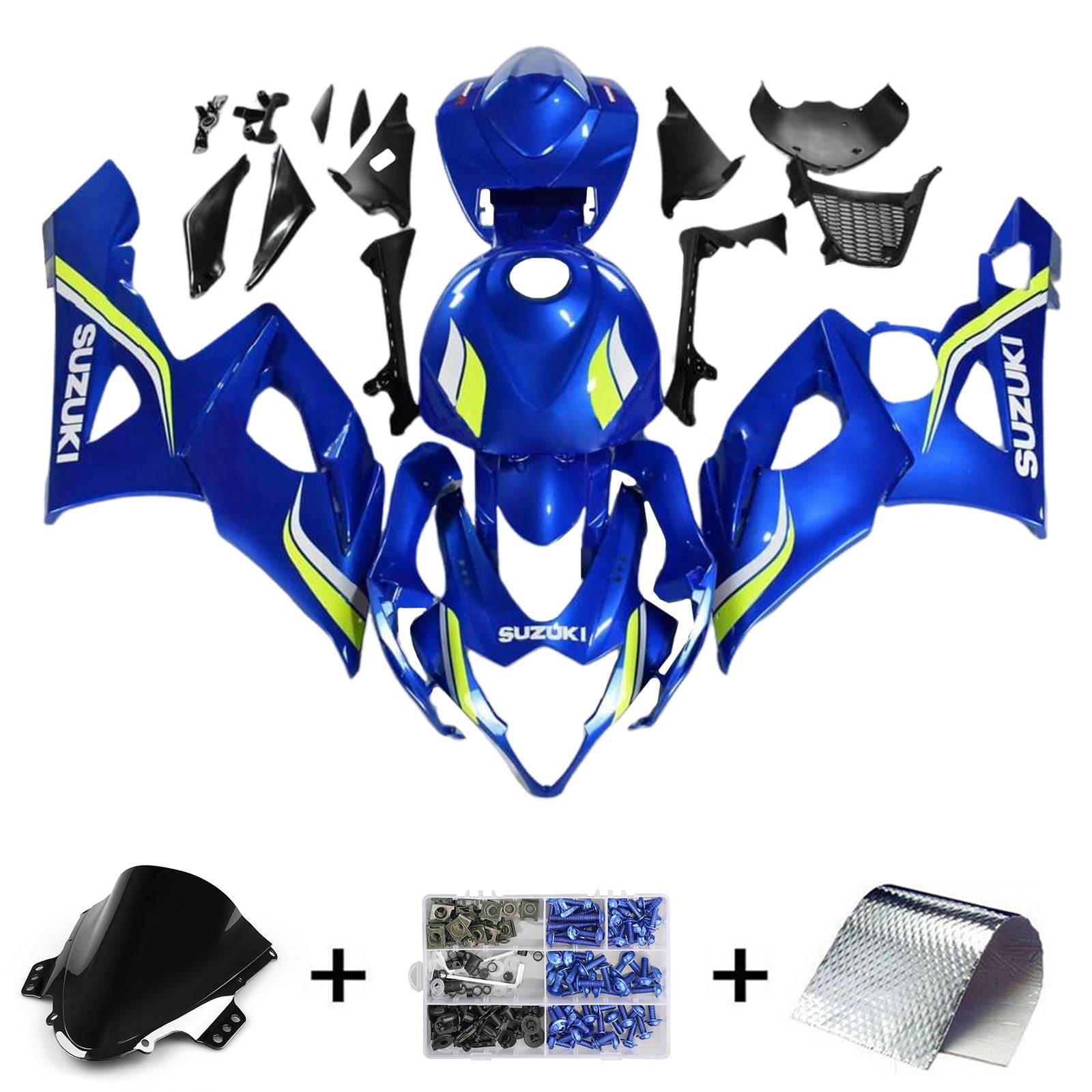 Amotopart Suzuki GSXR1000 2005-2006 K5 Kit de carénage carrosserie plastique ABS