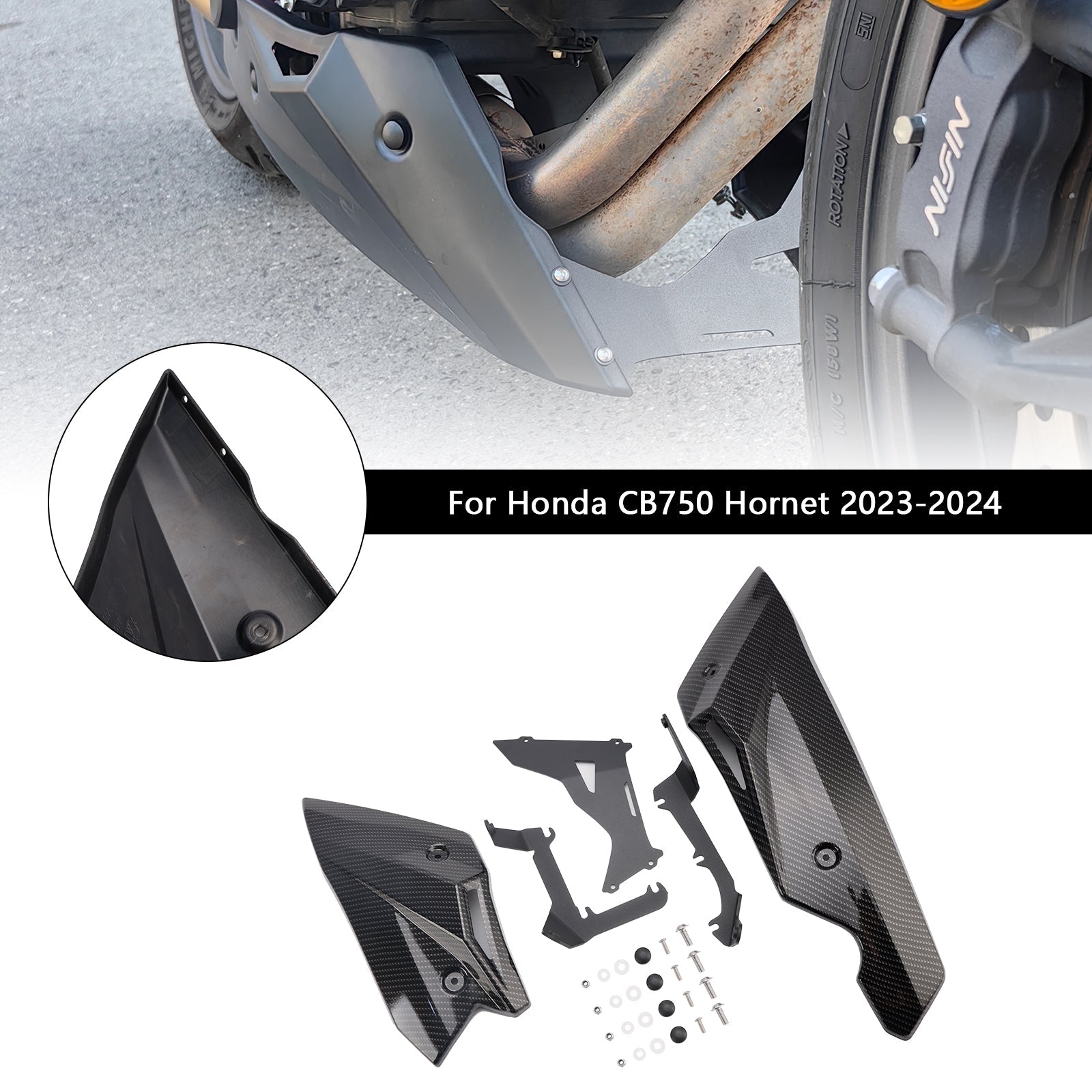 Couvercle de protection décoratif pour plaque inférieure du moteur Honda CB750 Hornet 2023-2024