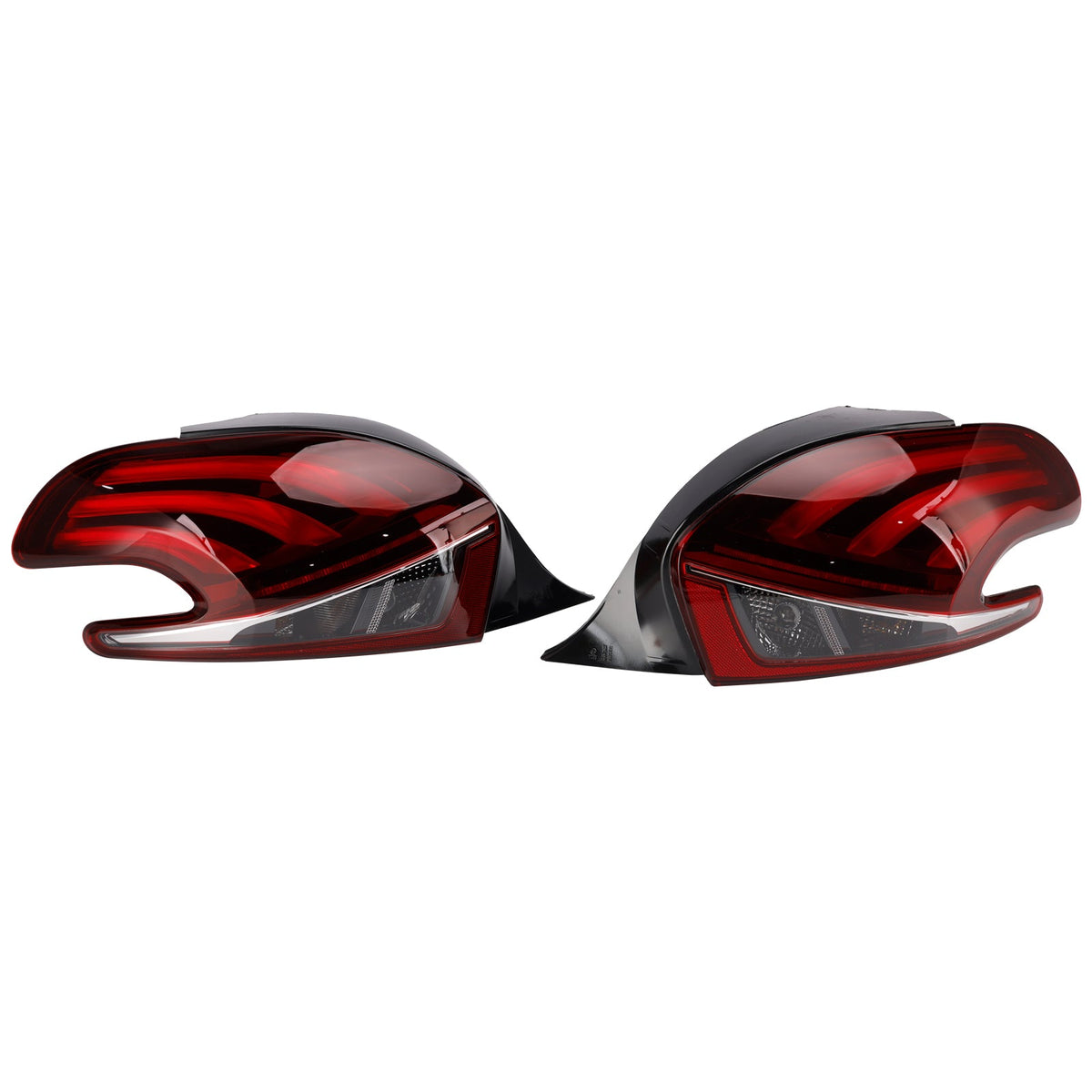 Feux arrière à LED gauche et droit pour Peugeot 208 (modèles restylés, 2015-2019)