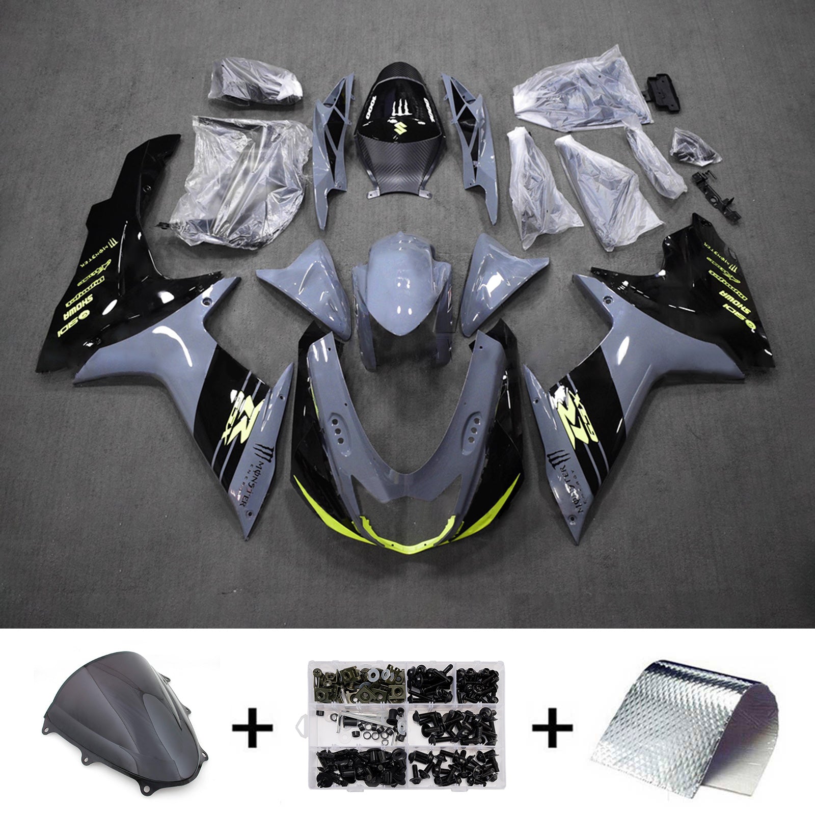 Kit de carénage injecté en plastique ABS pour Suzuki GSXR 600/750 2011-2026 K11