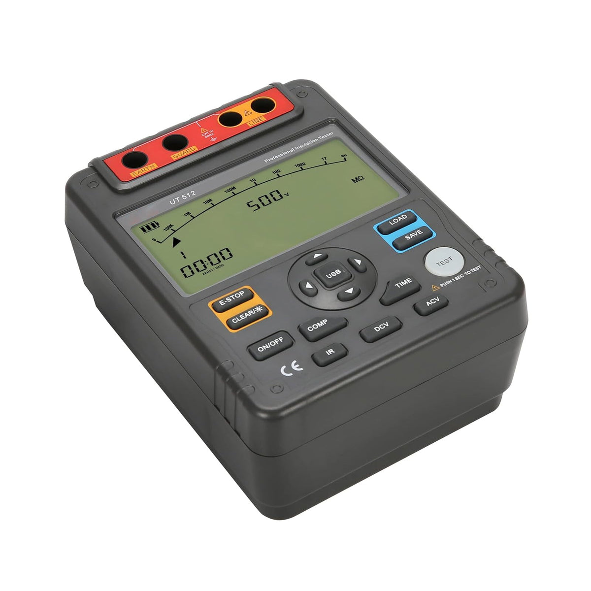 UT512 Isolatieweerstandstester Voltmeter Autobereik 2500V 100GΩ
