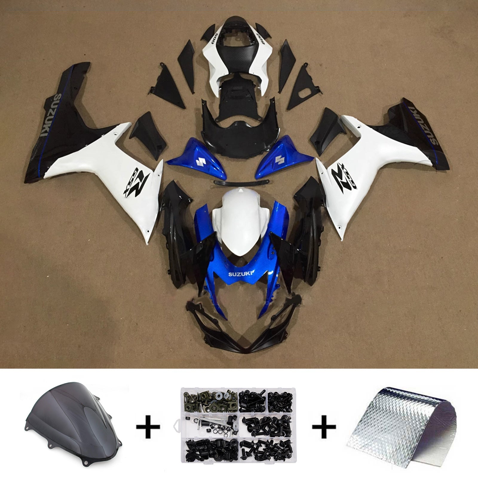 Kit de carénage injecté en plastique ABS pour Suzuki GSXR 600/750 2011-2026 K11
