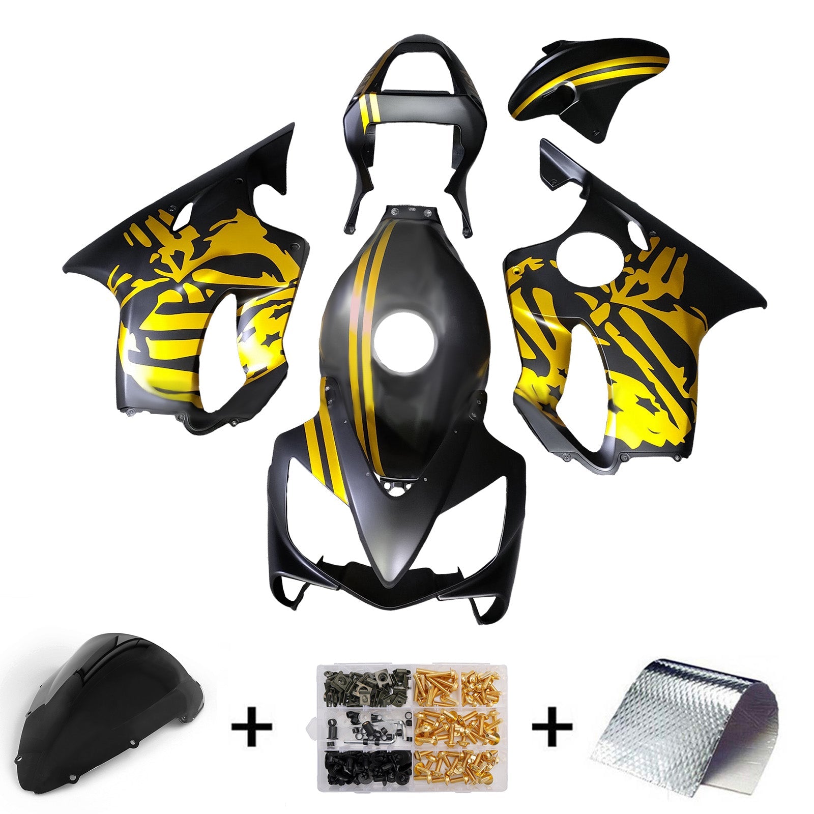 Kit van kuip geïnjecteerd in ABS-plastic voor Honda CBR600 F4I 2001-2003