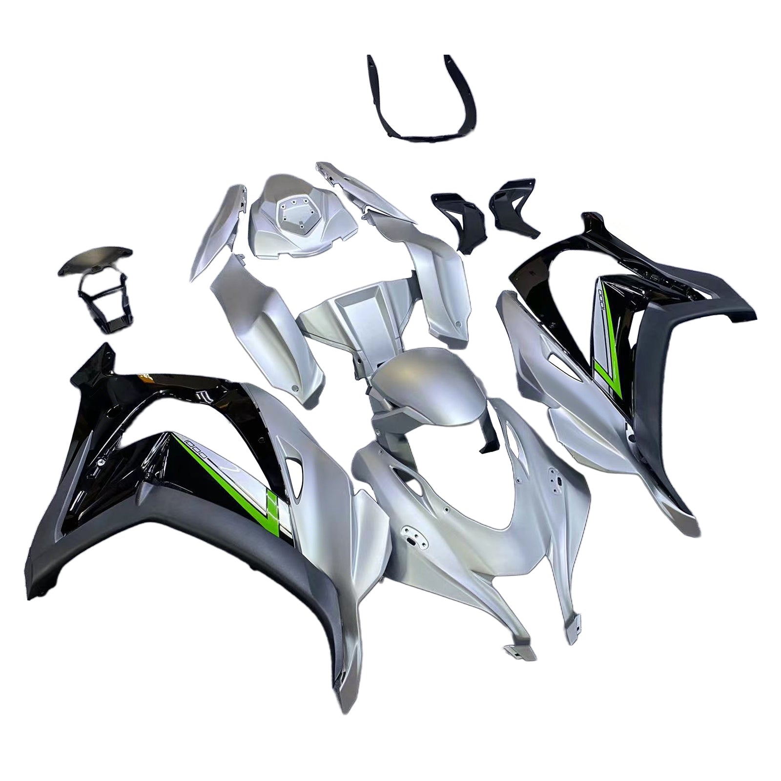 Kit de carénage en plastique ABS injecté compatible avec Kawasaki ZX10R 2016-2020
