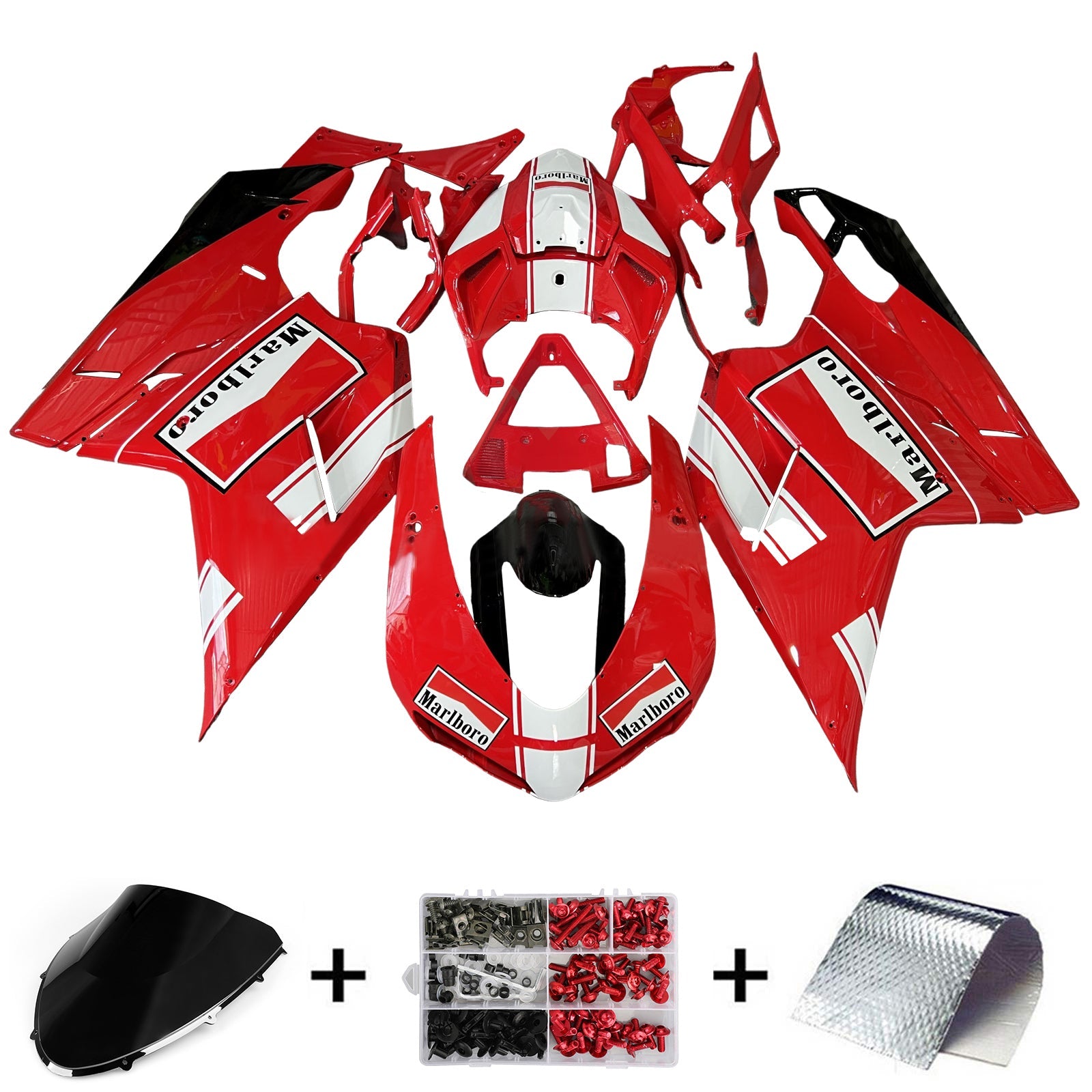 Kit de carénage ABS pour Ducati 1098 1198 848 2007-2011