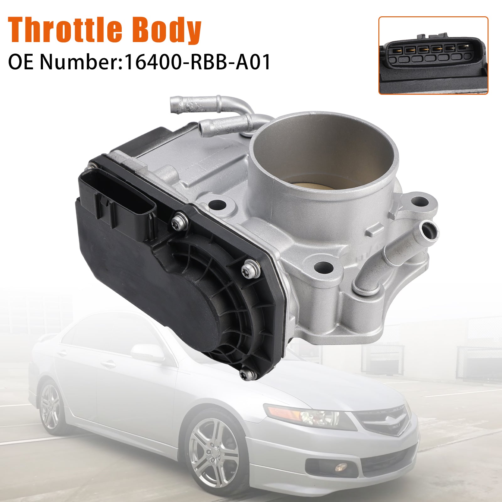 Cuerpo del acelerador electrónico 16400-RBB-A01 para Honda Acura TSX 2.4L 2006 2007 2008