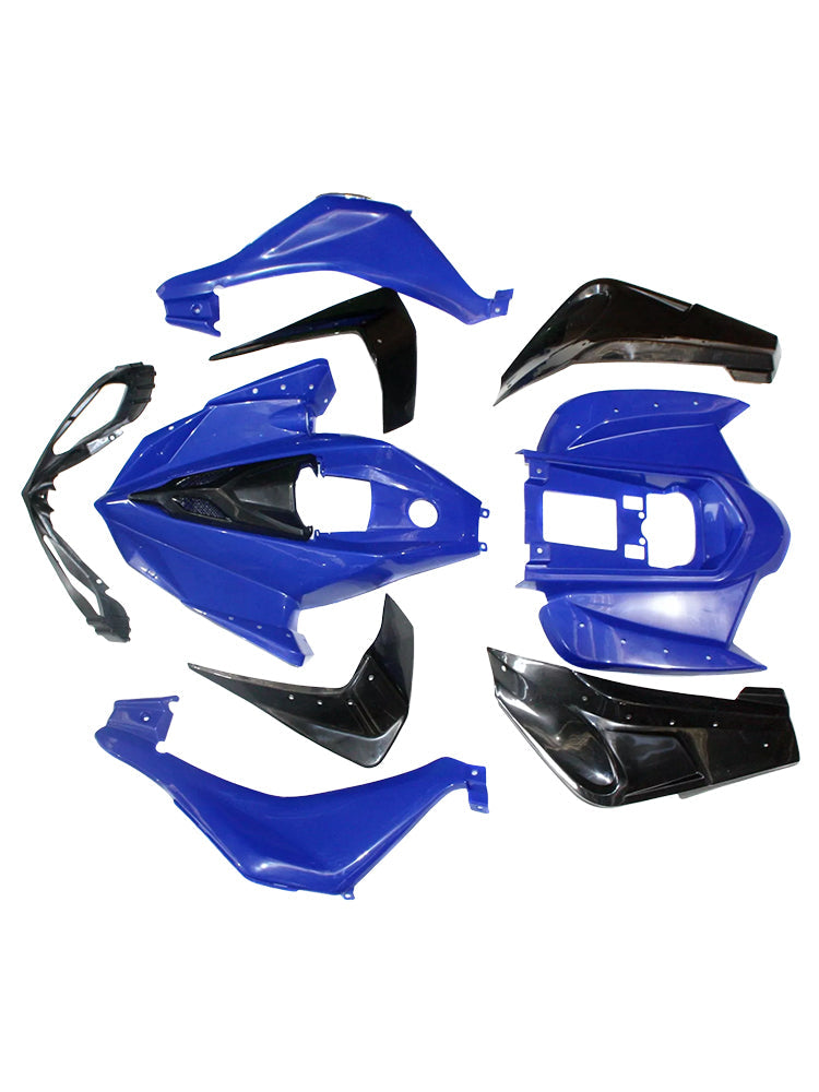 Kit de carénage et de garde-boue en plastique pour quad tout-terrain Mars Sport 110cc 125cc ATV Bleu