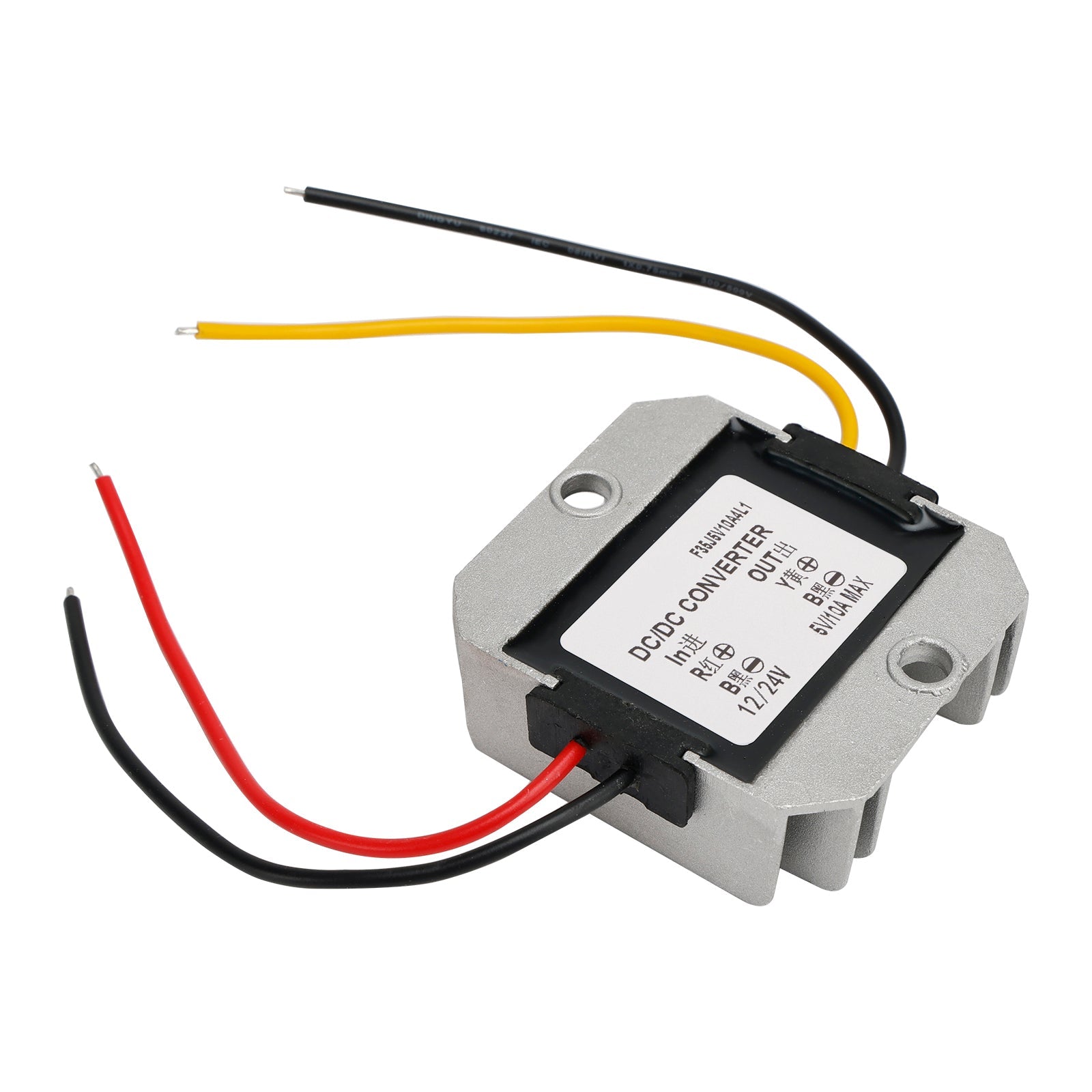 Convertisseur régulateur d'alimentation abaisseur étanche DC 12 V/24 V vers 5 V 50 W 10 A
