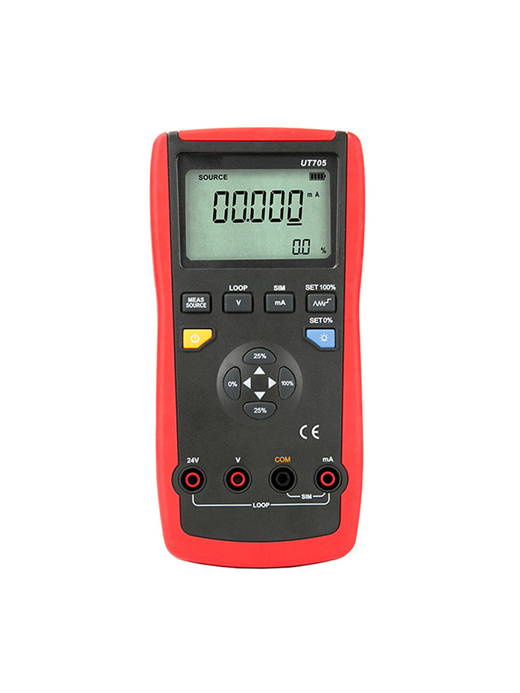 Calibrateur de boucle monofonction UT705, écran LCD rétroéclairé, tension/courant continu 24 V