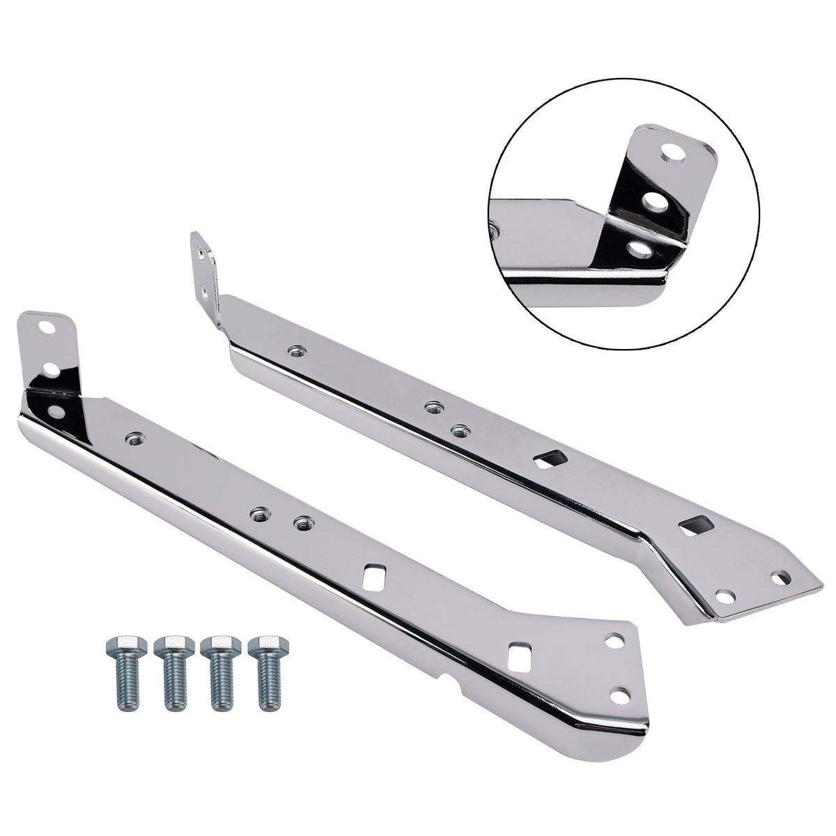Paire de supports de rails de sacoches 90718-79C pour Touring Road Glide Flt 85-08