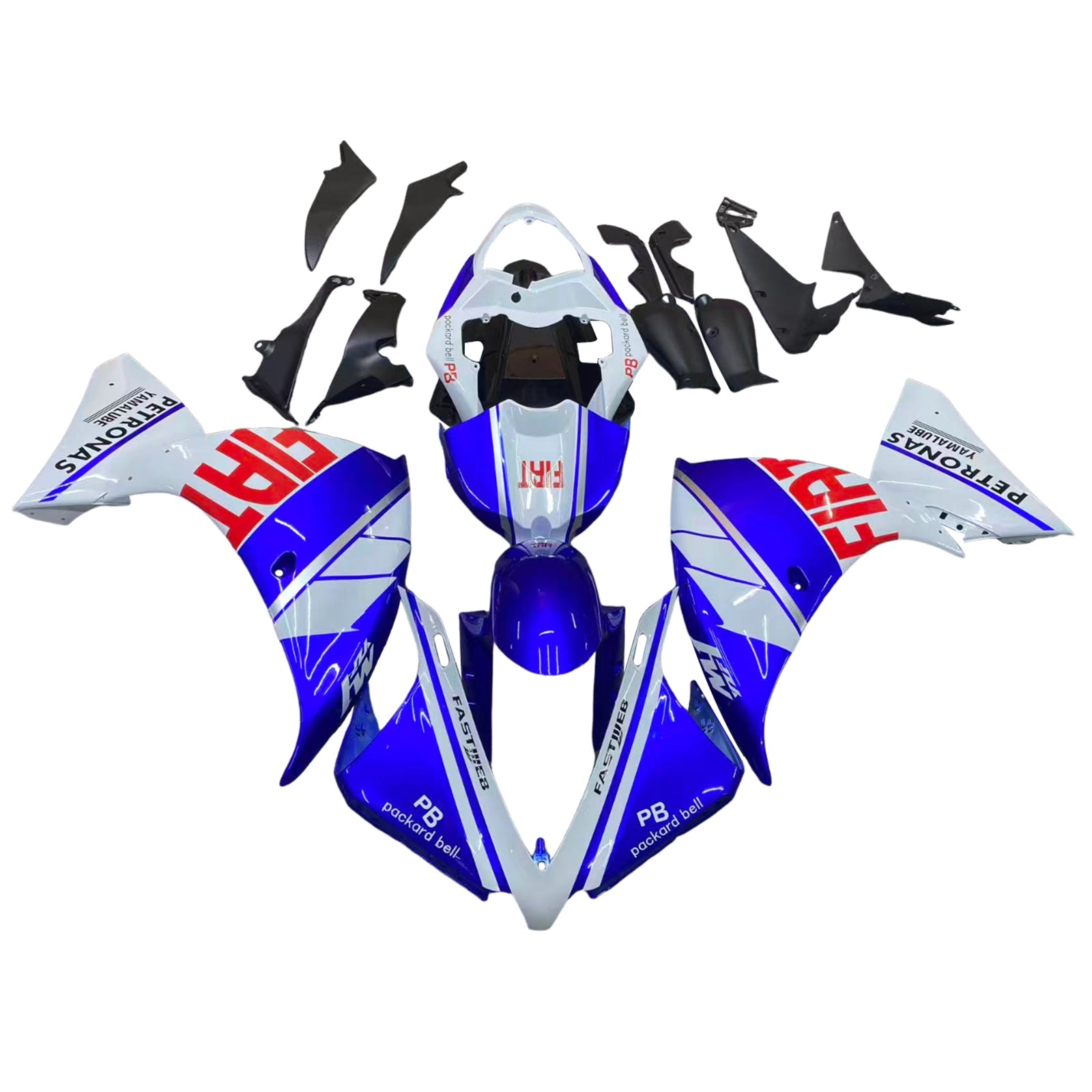 Kit de carénage à injection en plastique ABS pour Yamaha YZF 1000 R1 2012-2014