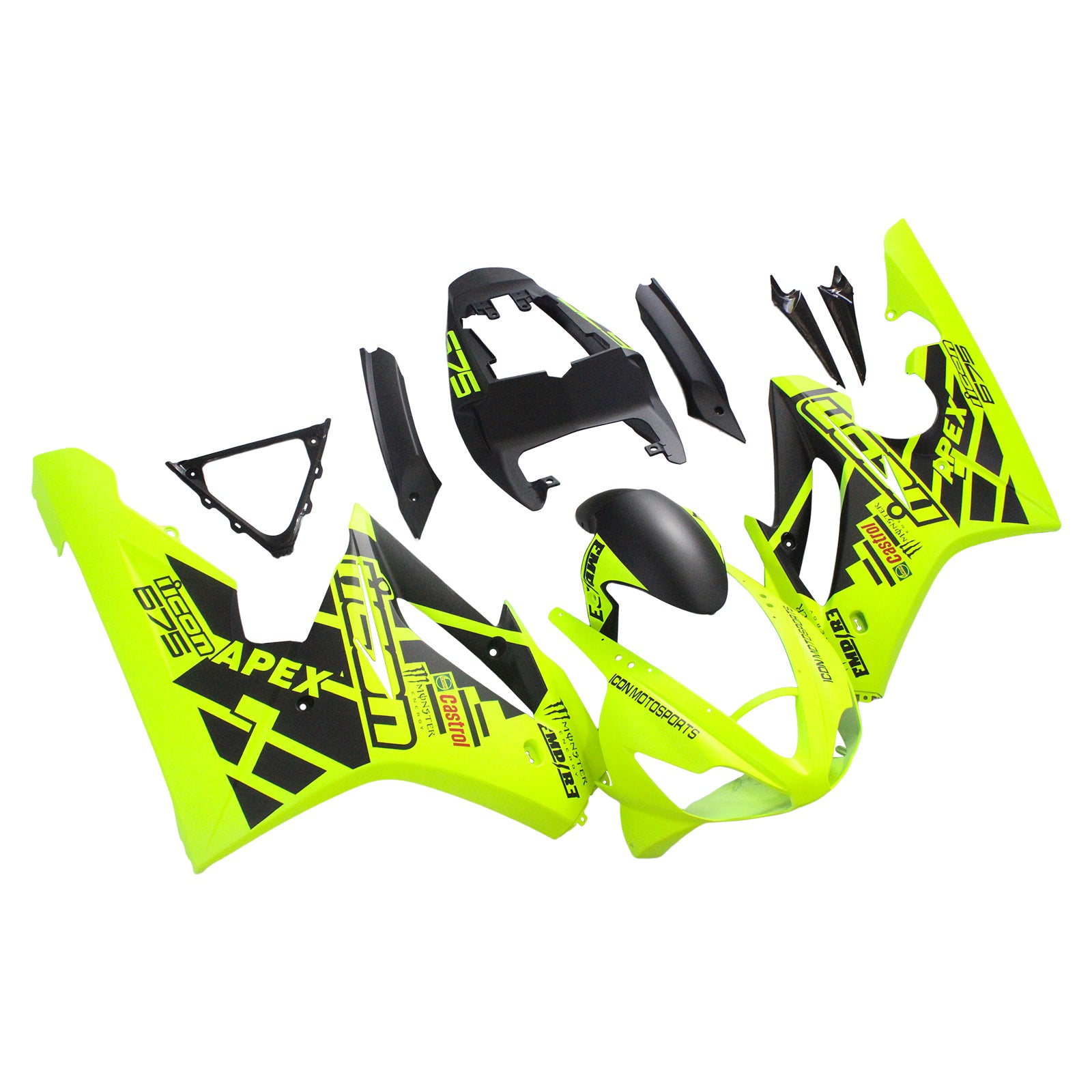 Zestaw owiewki wtrysku, ABS Plastic Corpe for Triumph Daytona 675 2006-2008