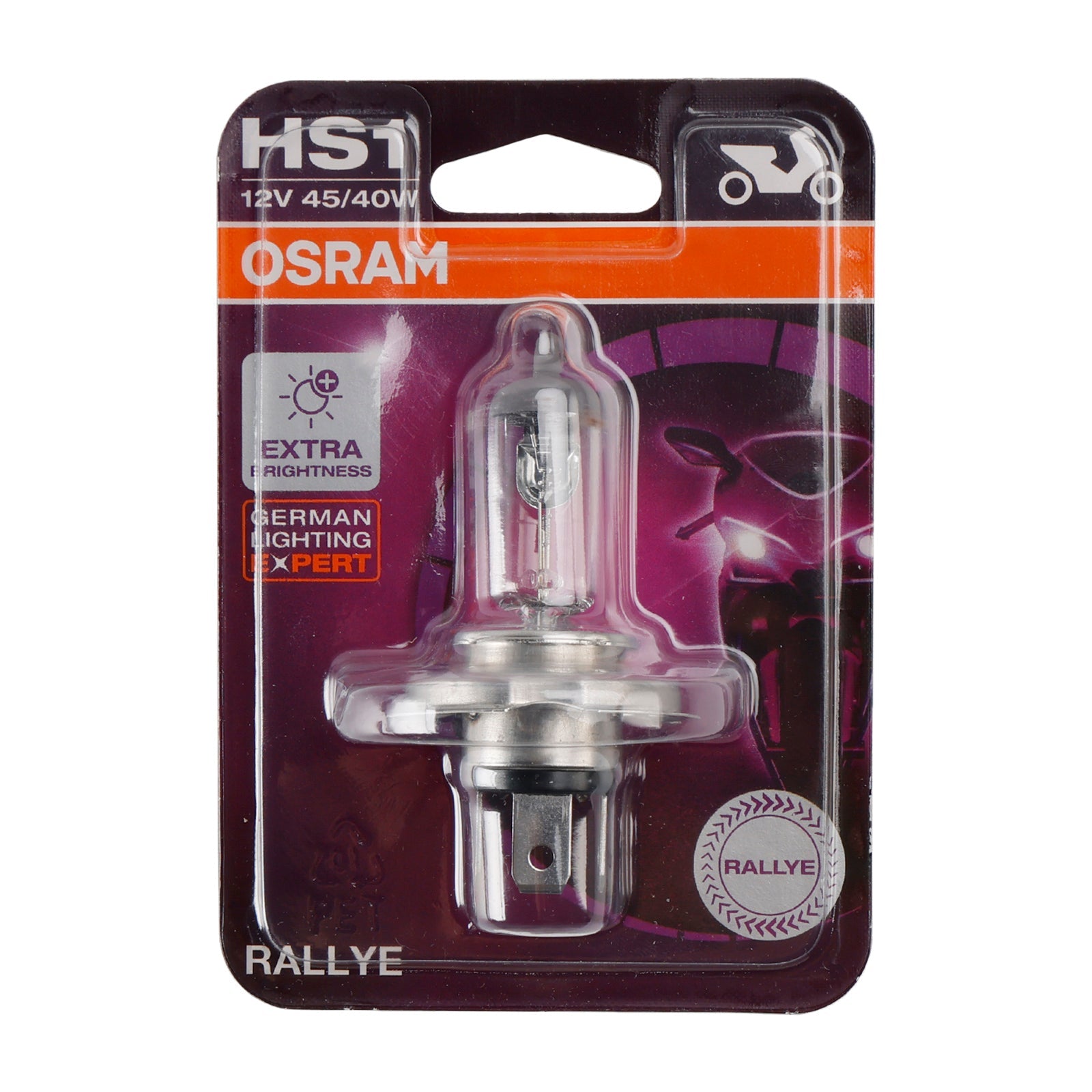 Motorfietsbrandrally HS1 62185RL PX43T 12 V 45/40 W voor Osram