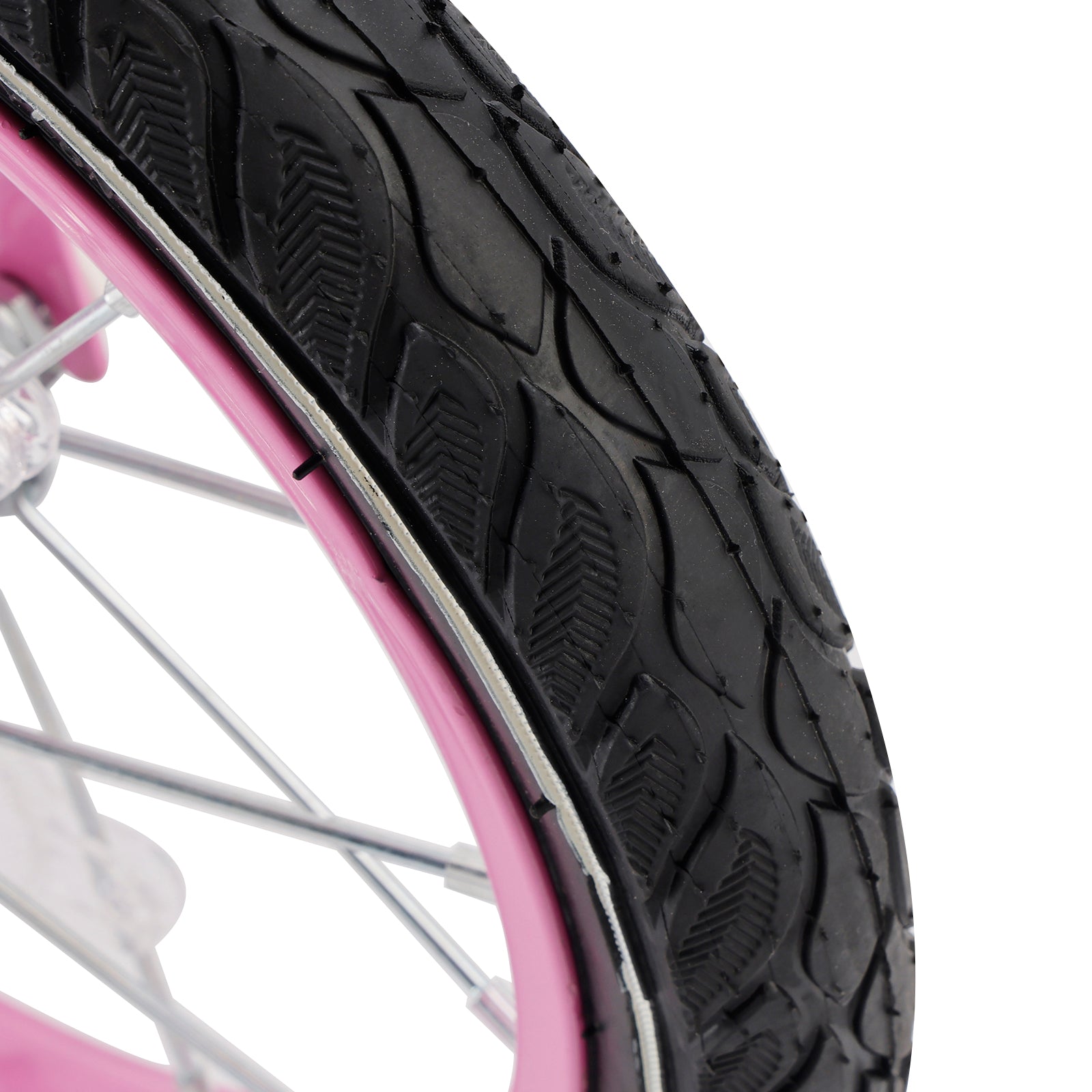 Bicicleta de princesa evolutiva de 18 pulgadas - Manejo ajustable y silla de montar - rosa y morado - Garantía