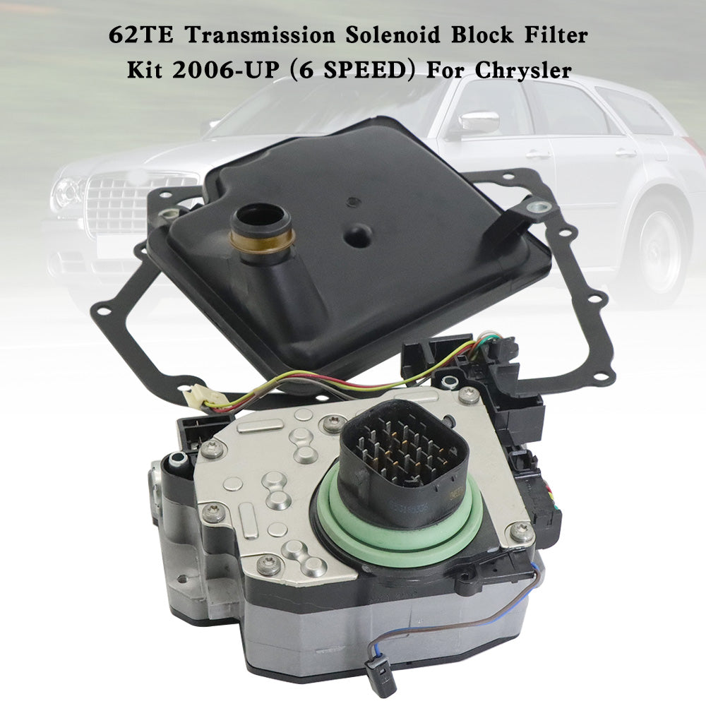 Kit de filtro de bloque de solenoide de transmisión Chrysler 2006-UP (6 velocidades) 62TE