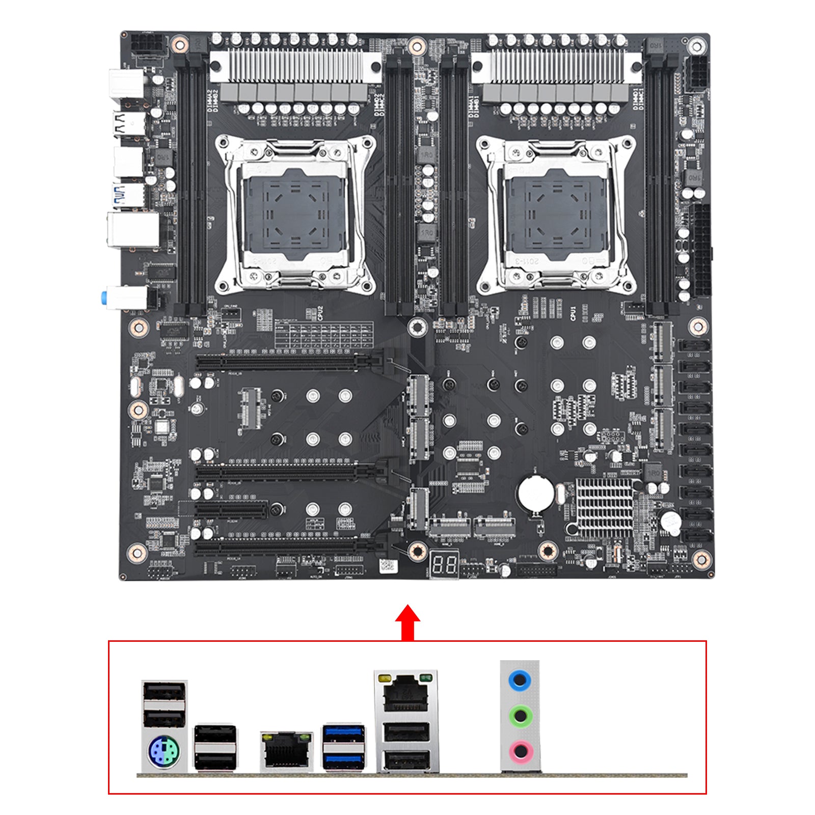 Carte mère X99 double canal pour ordinateur de bureau PRO LGA2011-3 V3/V4