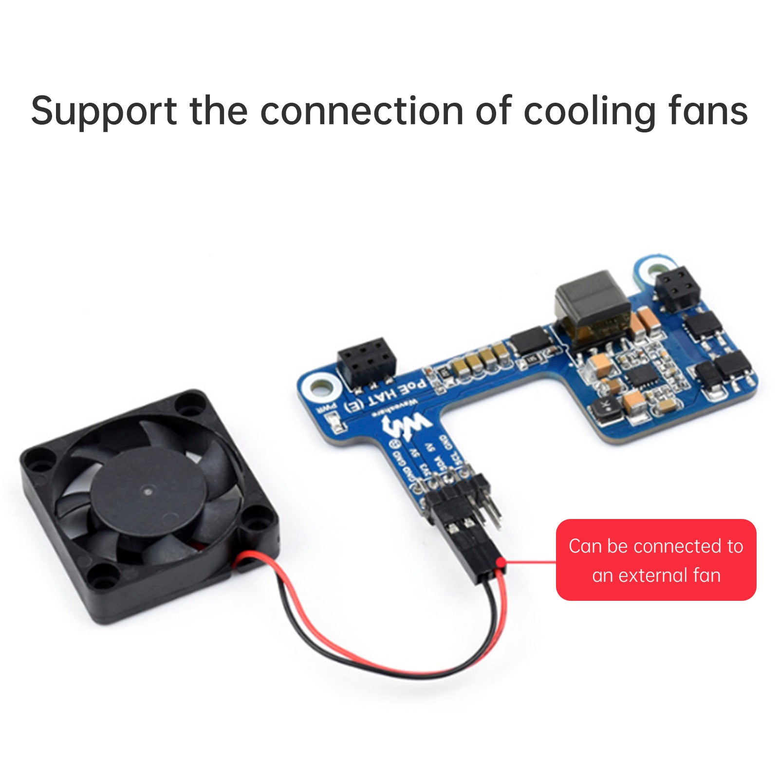 Carte d'extension d'alimentation Ethernet PoE pour Raspberry Pi 4B/3B+