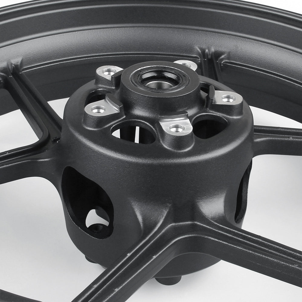 Bordo anteriore sport in alluminio in alluminio aeronautico Black - Kawasaki Z800, Z750, ER6N compatibile